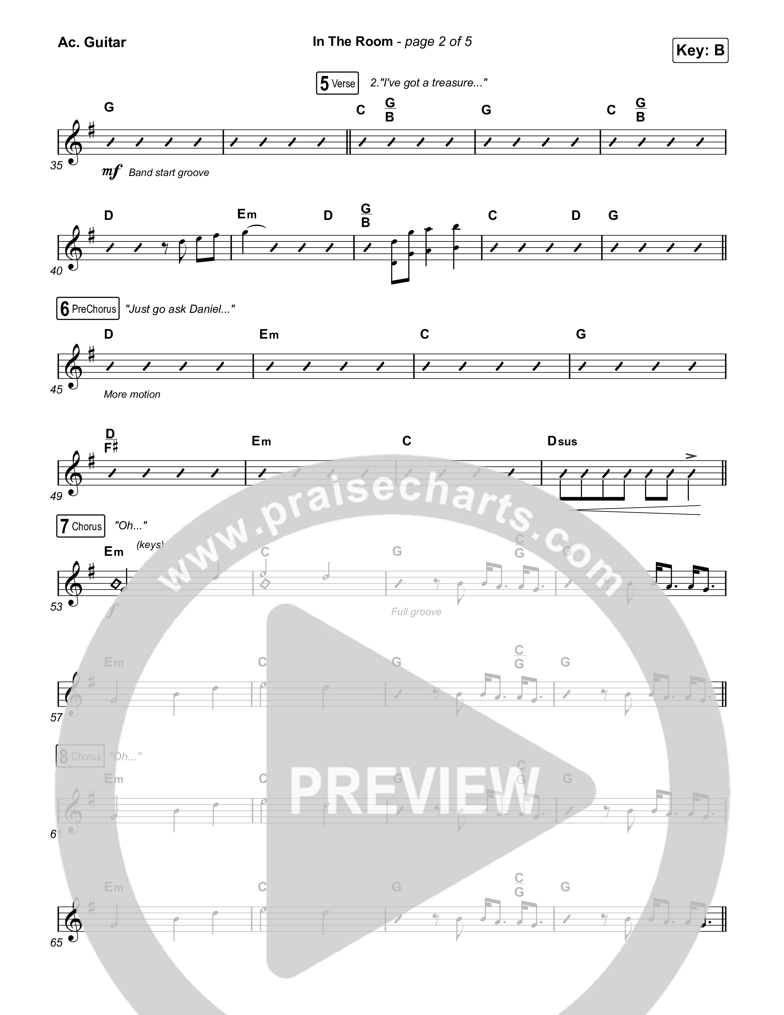 In The Room Acoustic Guitar (Maverick City Music / Tasha Cobbs Leonard)