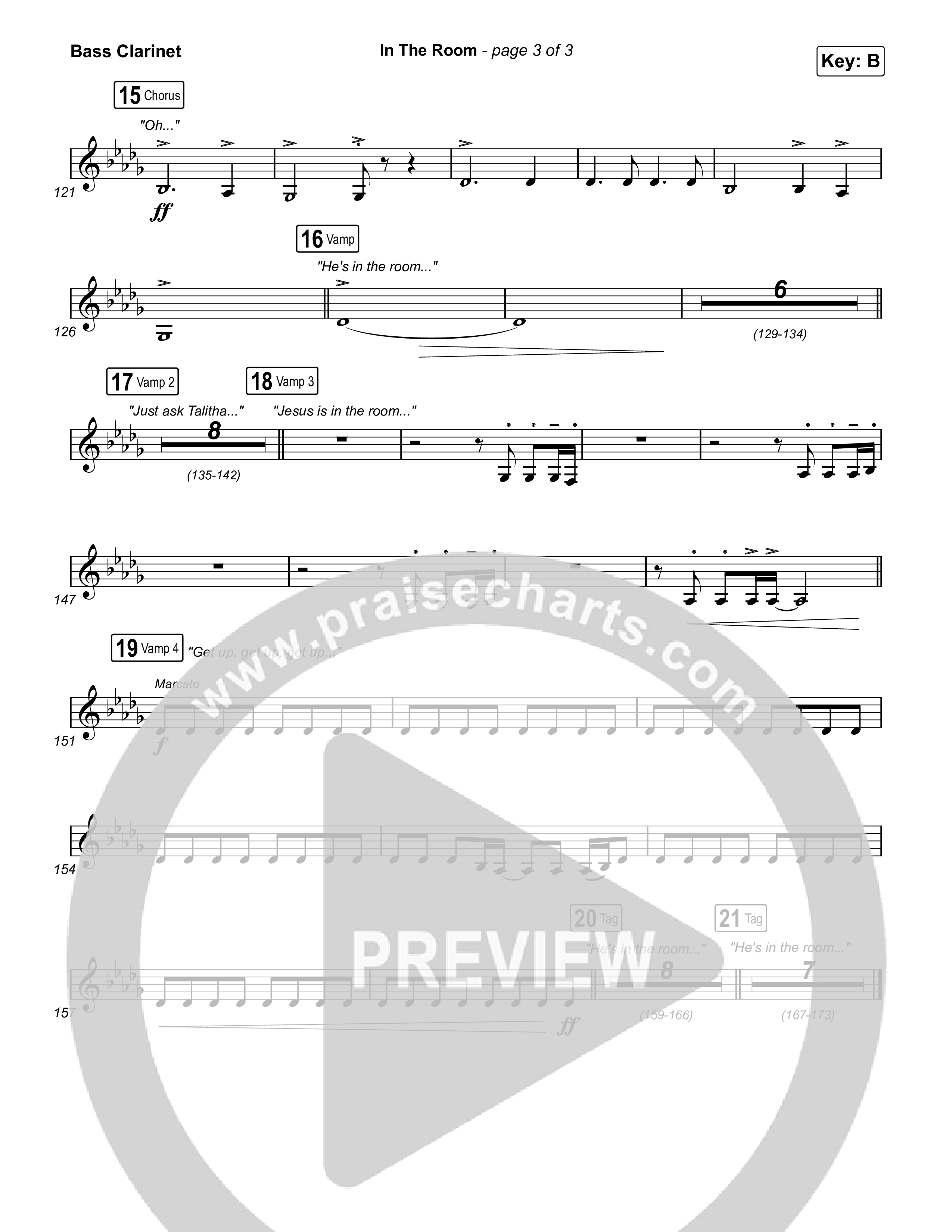 In The Room Bass Clarinet (Maverick City Music / Tasha Cobbs Leonard)