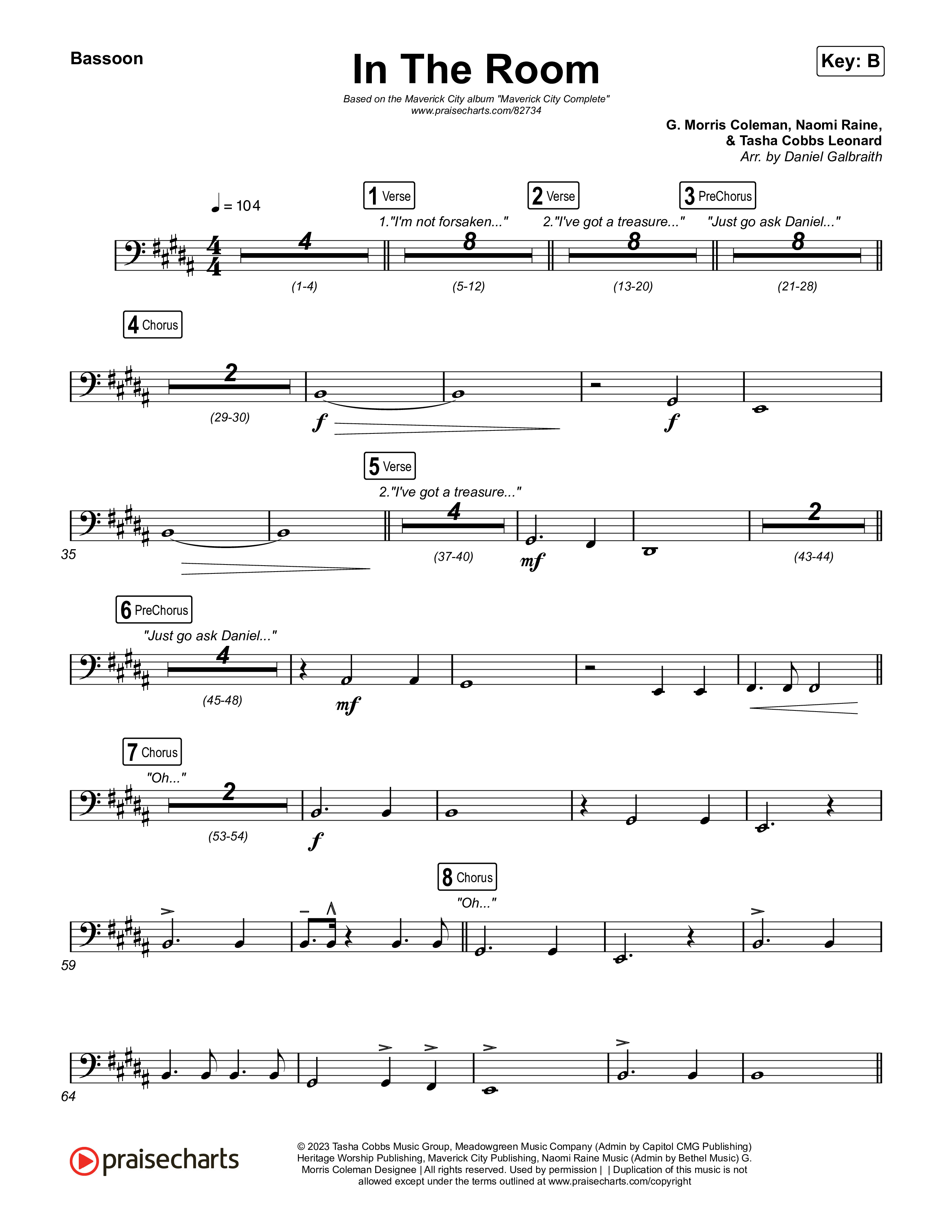 In The Room Bassoon (Maverick City Music / Tasha Cobbs Leonard)