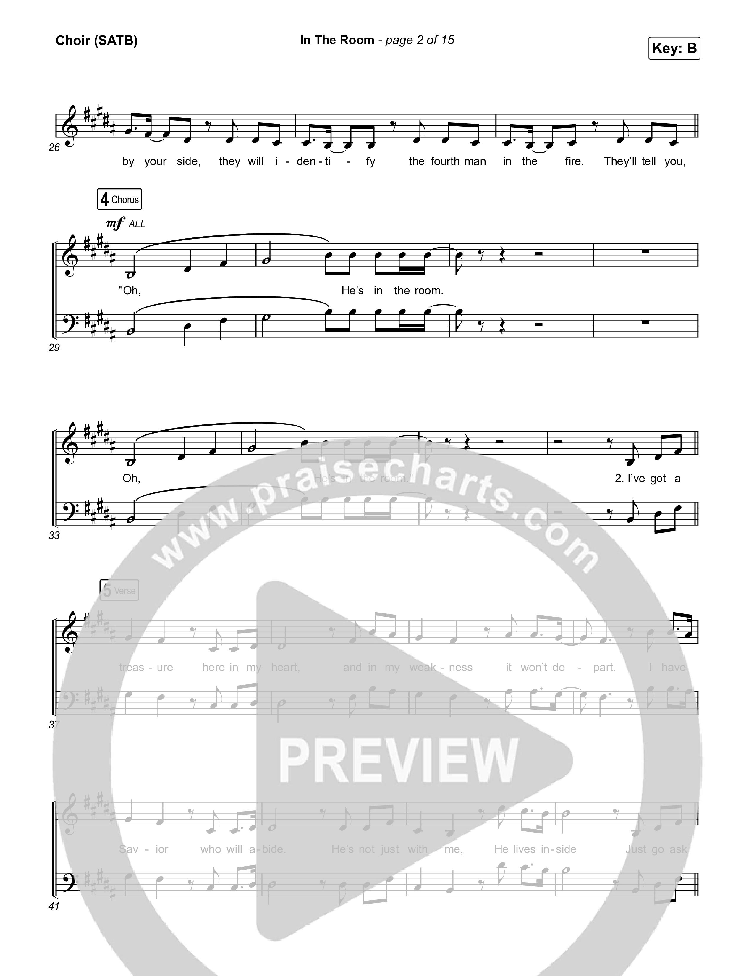 In The Room Choir Sheet (SATB) (Maverick City Music / Tasha Cobbs Leonard)