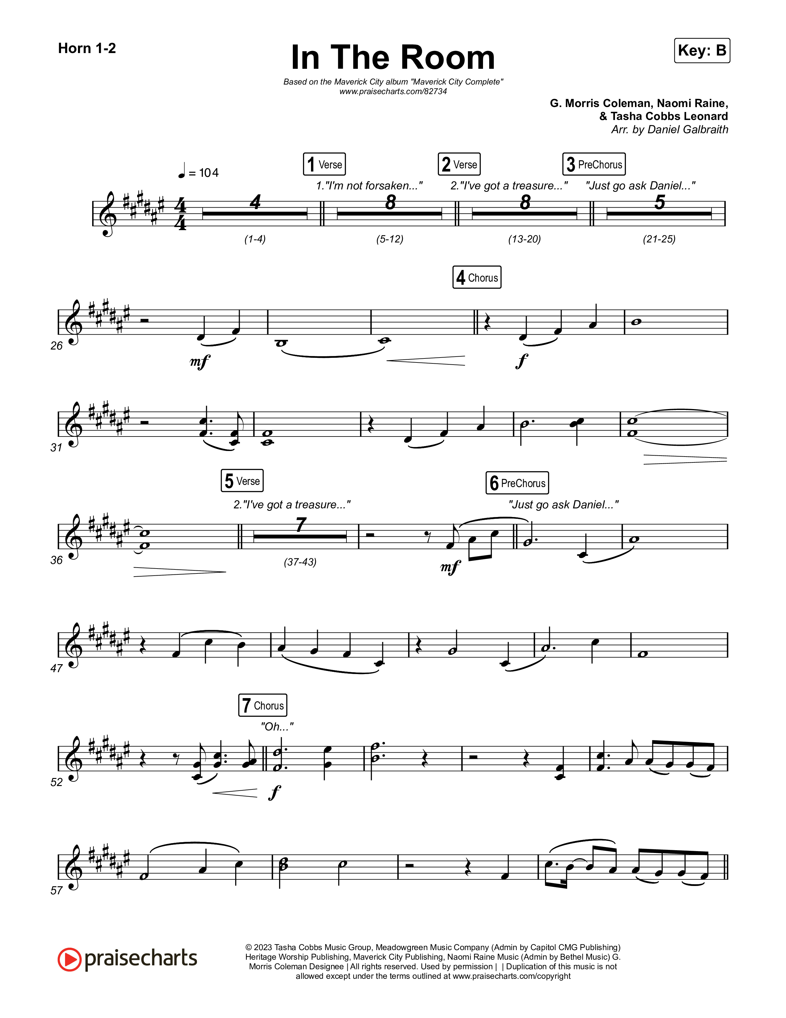 In The Room Brass Pack (Maverick City Music / Tasha Cobbs Leonard)