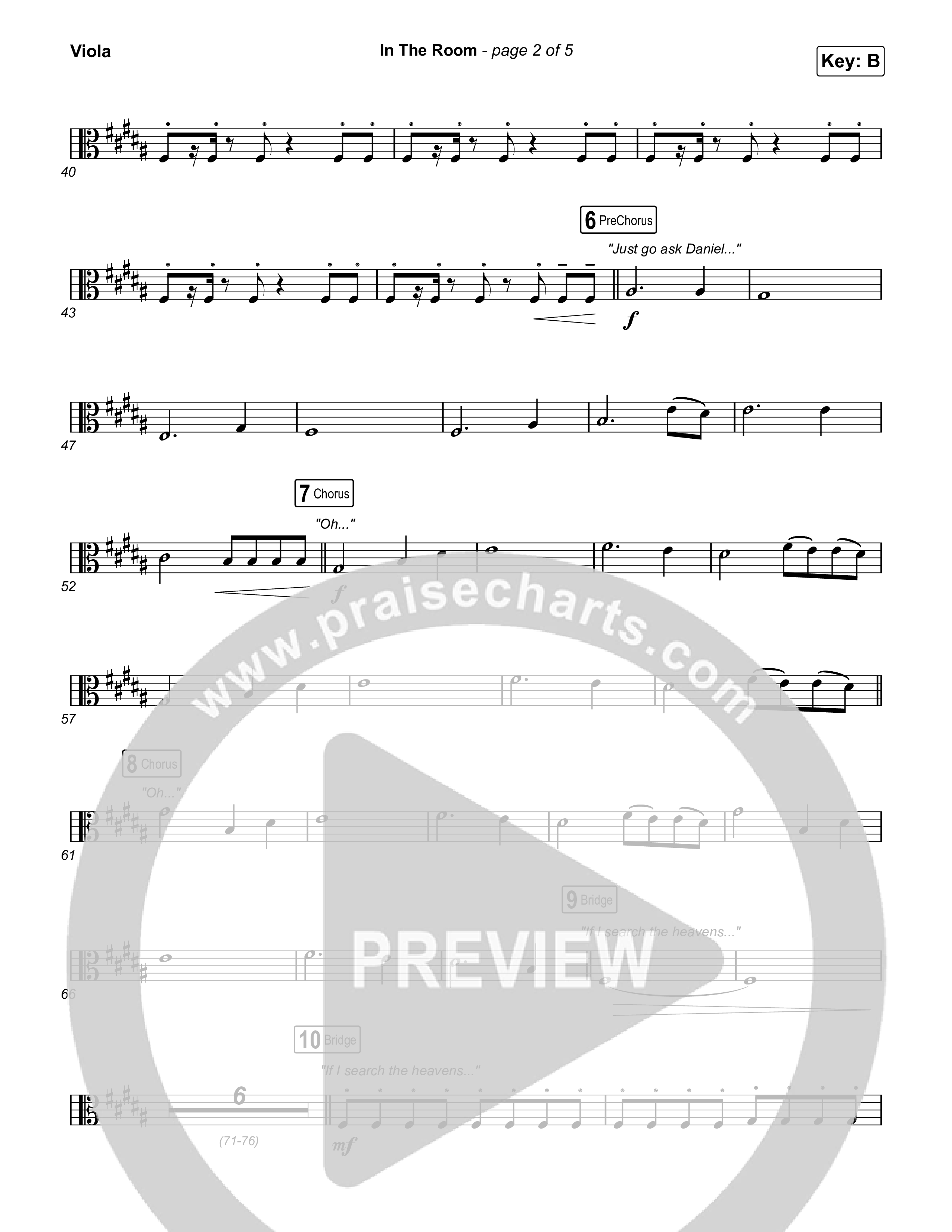 In The Room Viola (Maverick City Music / Tasha Cobbs Leonard)