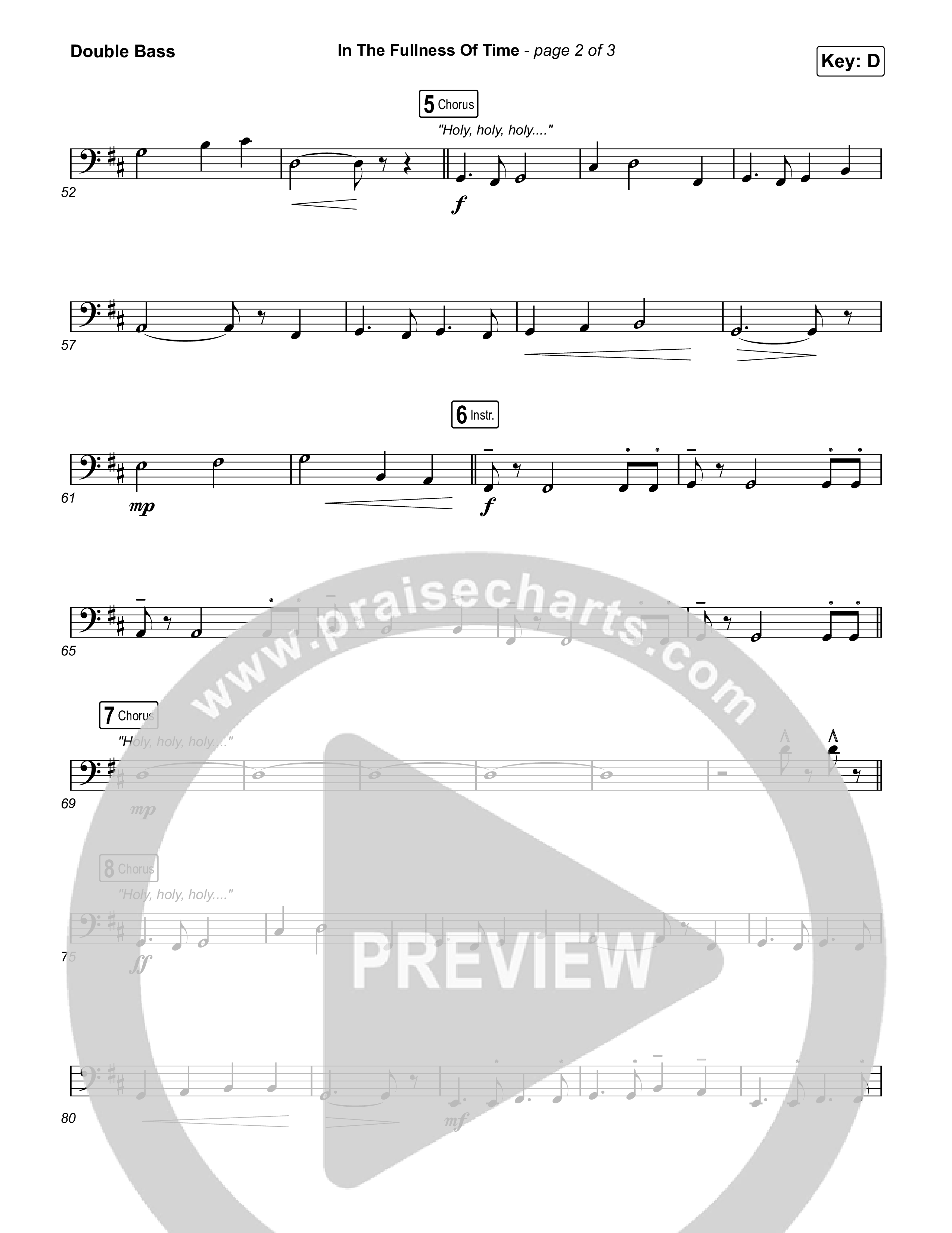 In The Fullness Of Time String Bass (Matt Papa / Matt Boswell)