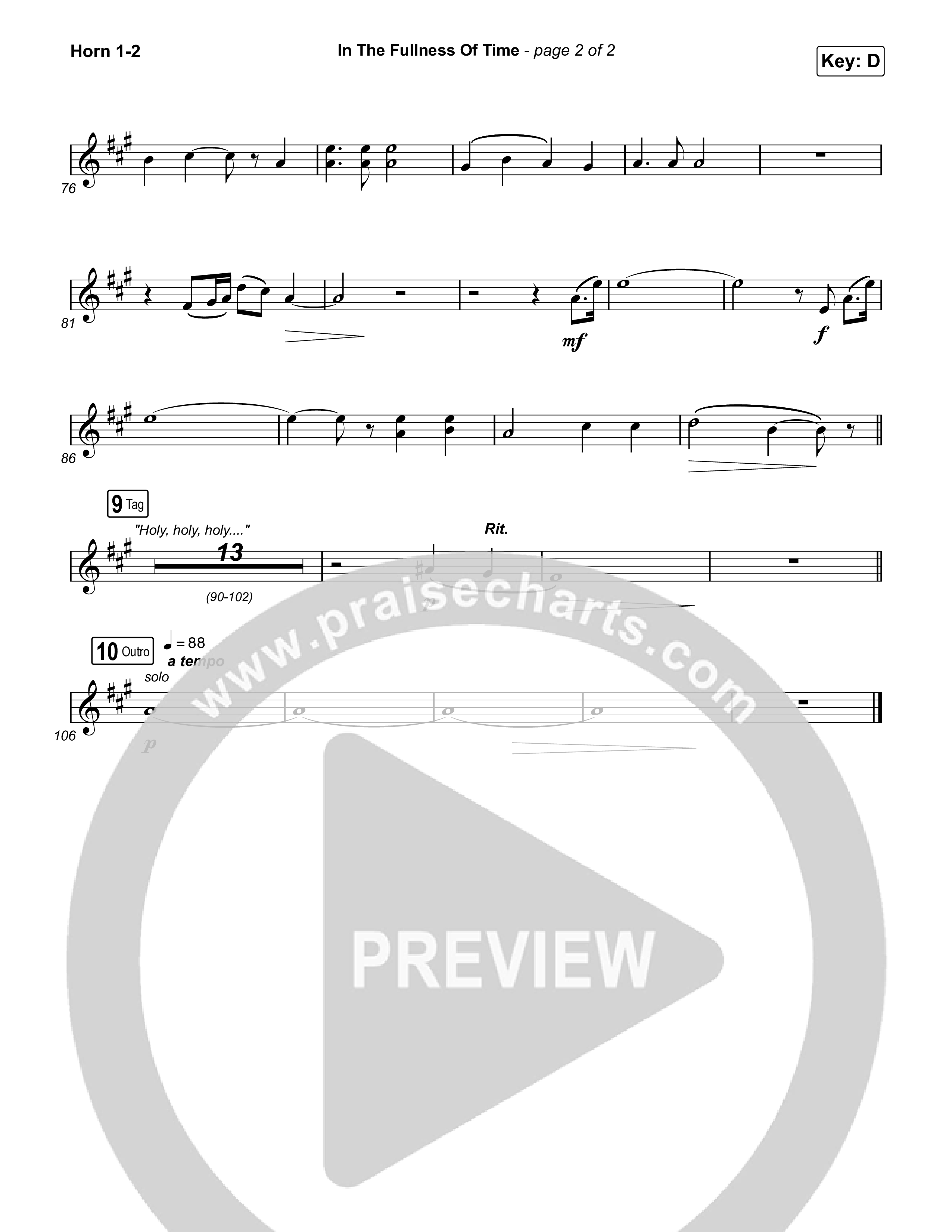 In The Fullness Of Time Brass Pack (Matt Papa / Matt Boswell)