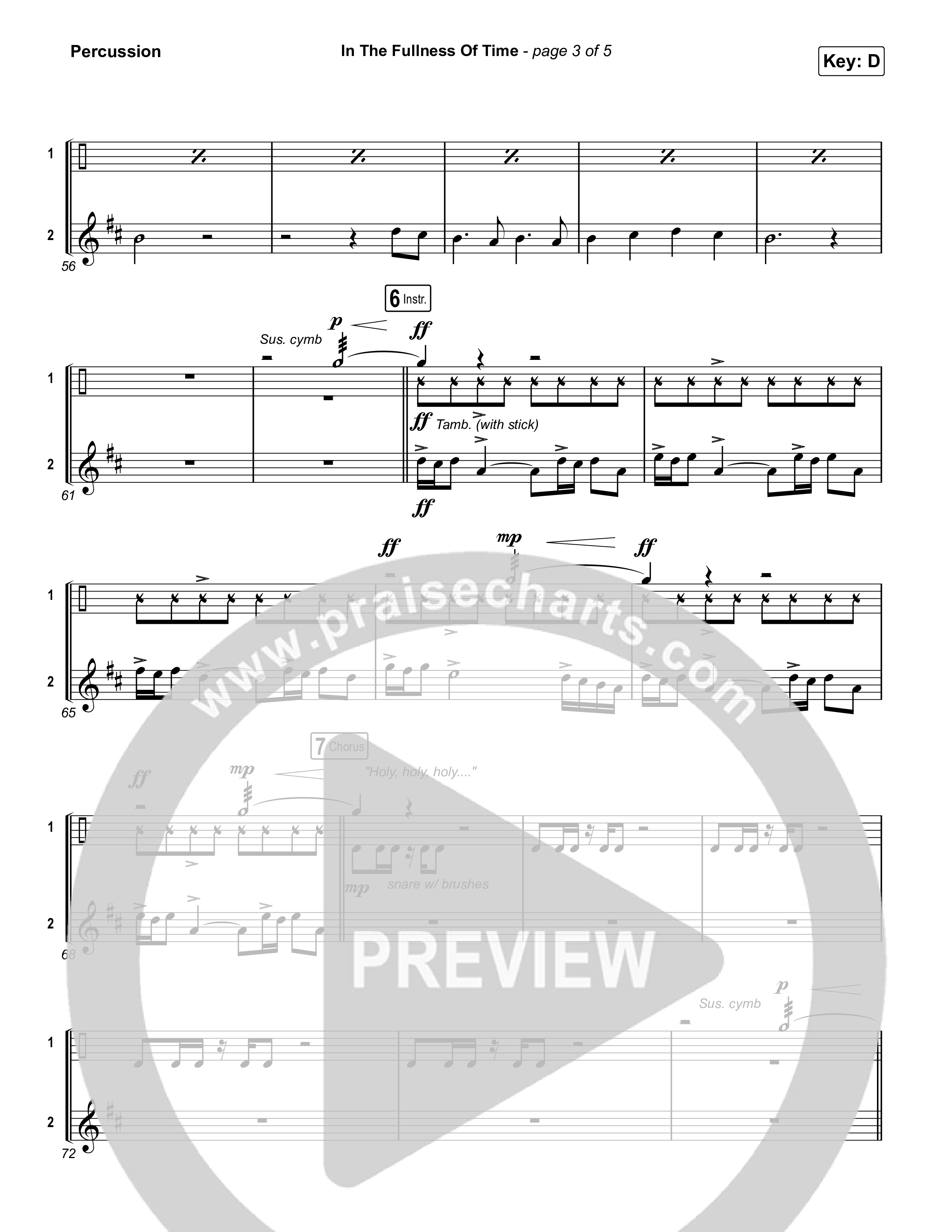 In The Fullness Of Time Percussion (Matt Papa / Matt Boswell)