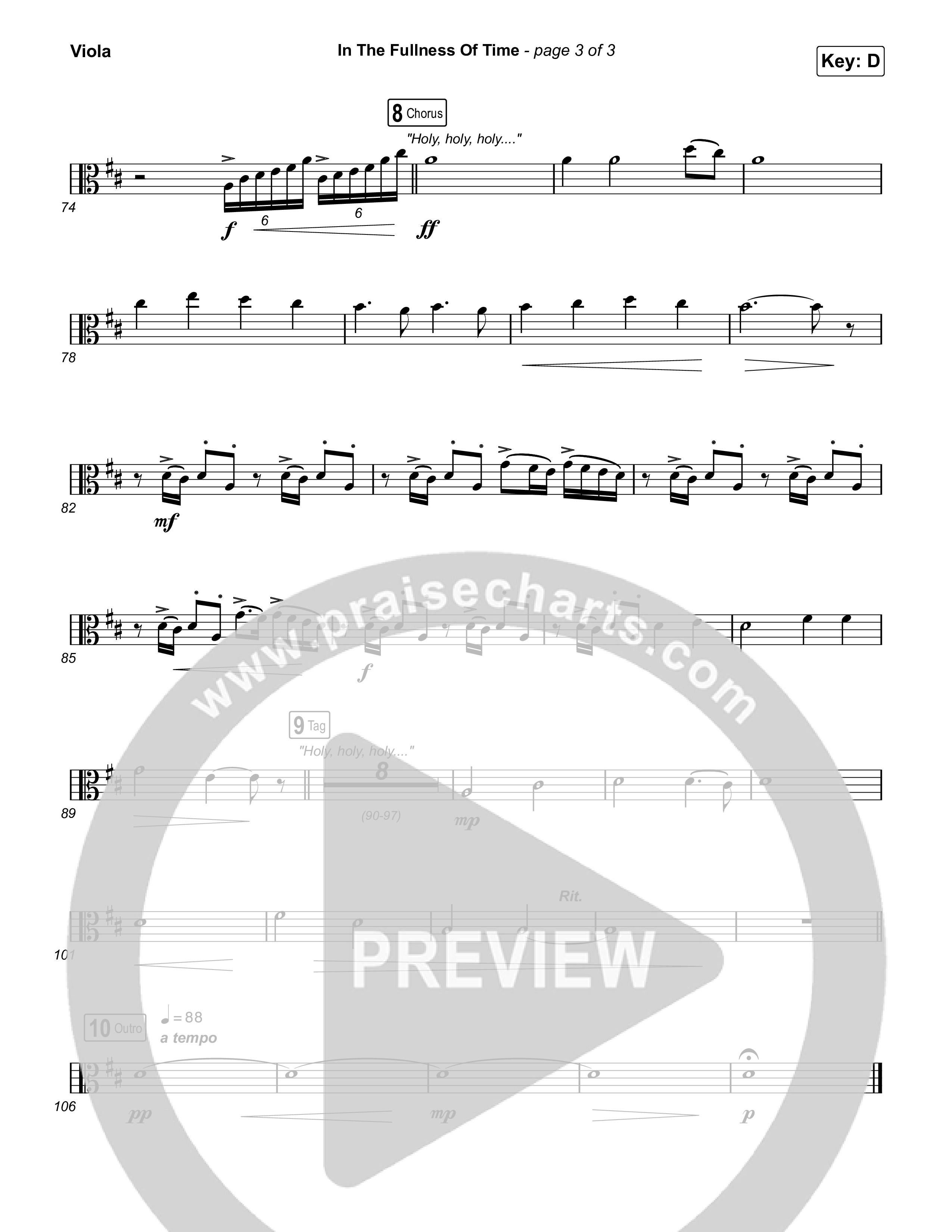 In The Fullness Of Time Viola (Matt Papa / Matt Boswell)