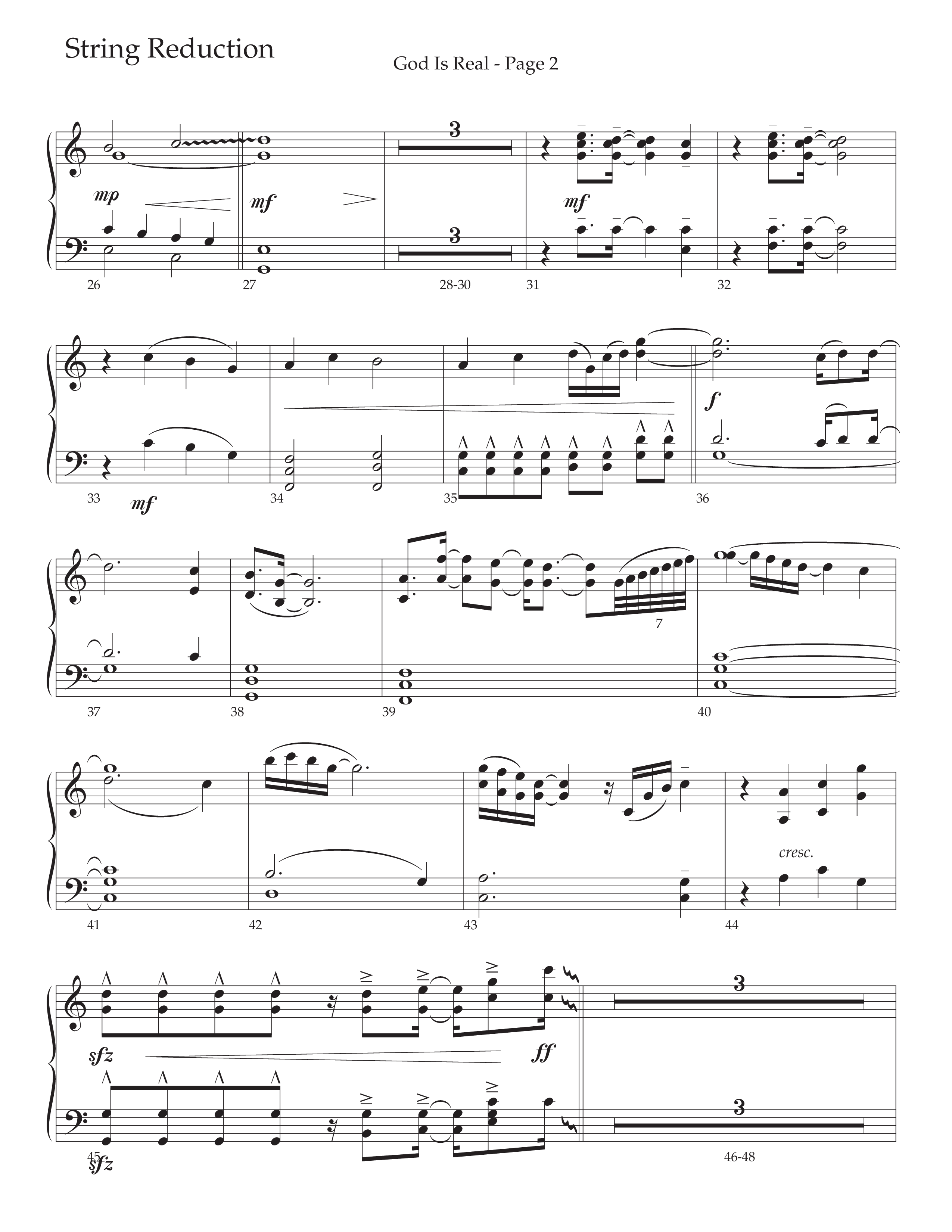 God Is Real (Choral Anthem SATB) String Reduction (Daywind Worship / Arr. Cliff Duren)