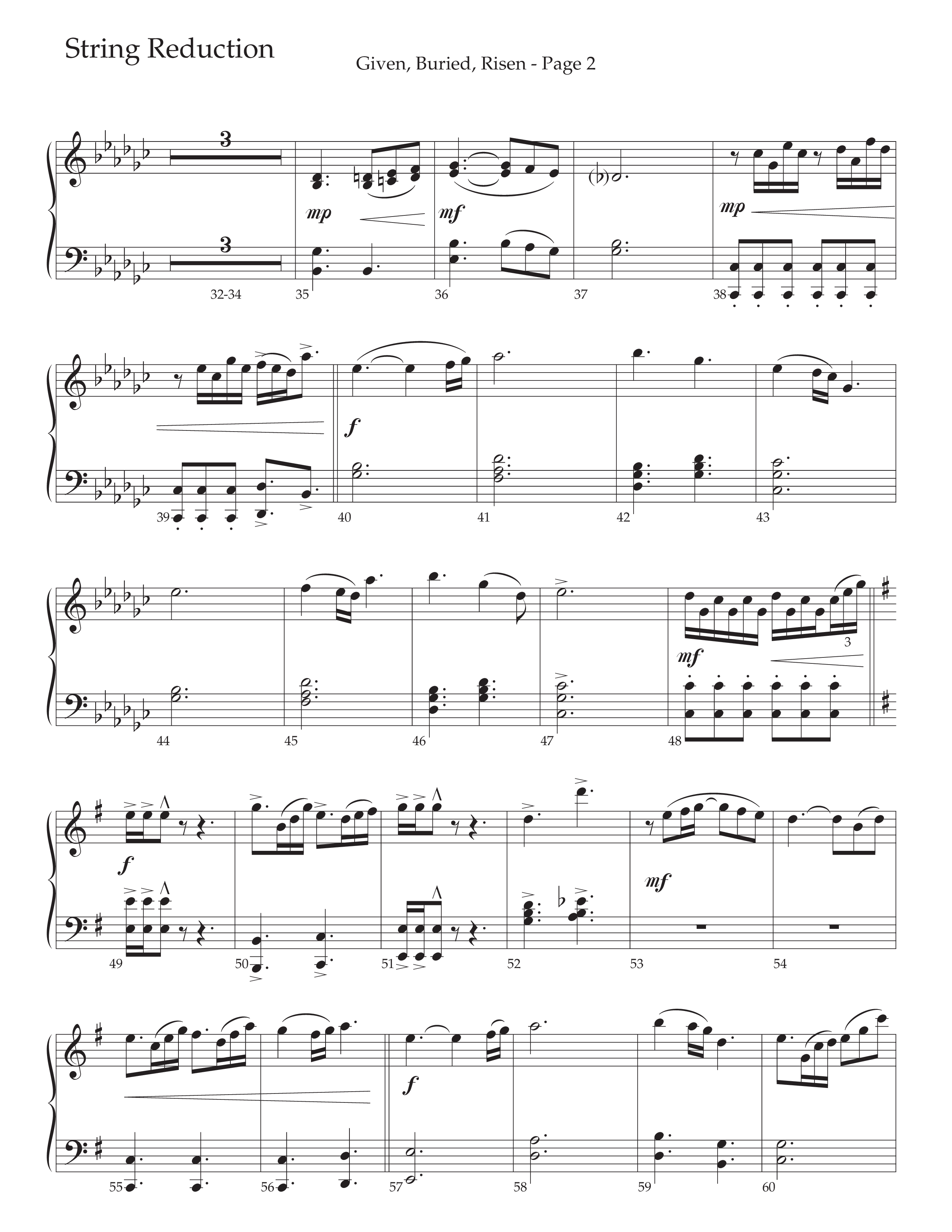 Given Buried Risen (Choral Anthem SATB) String Reduction (Daywind Worship / Arr. Phil Nitz)