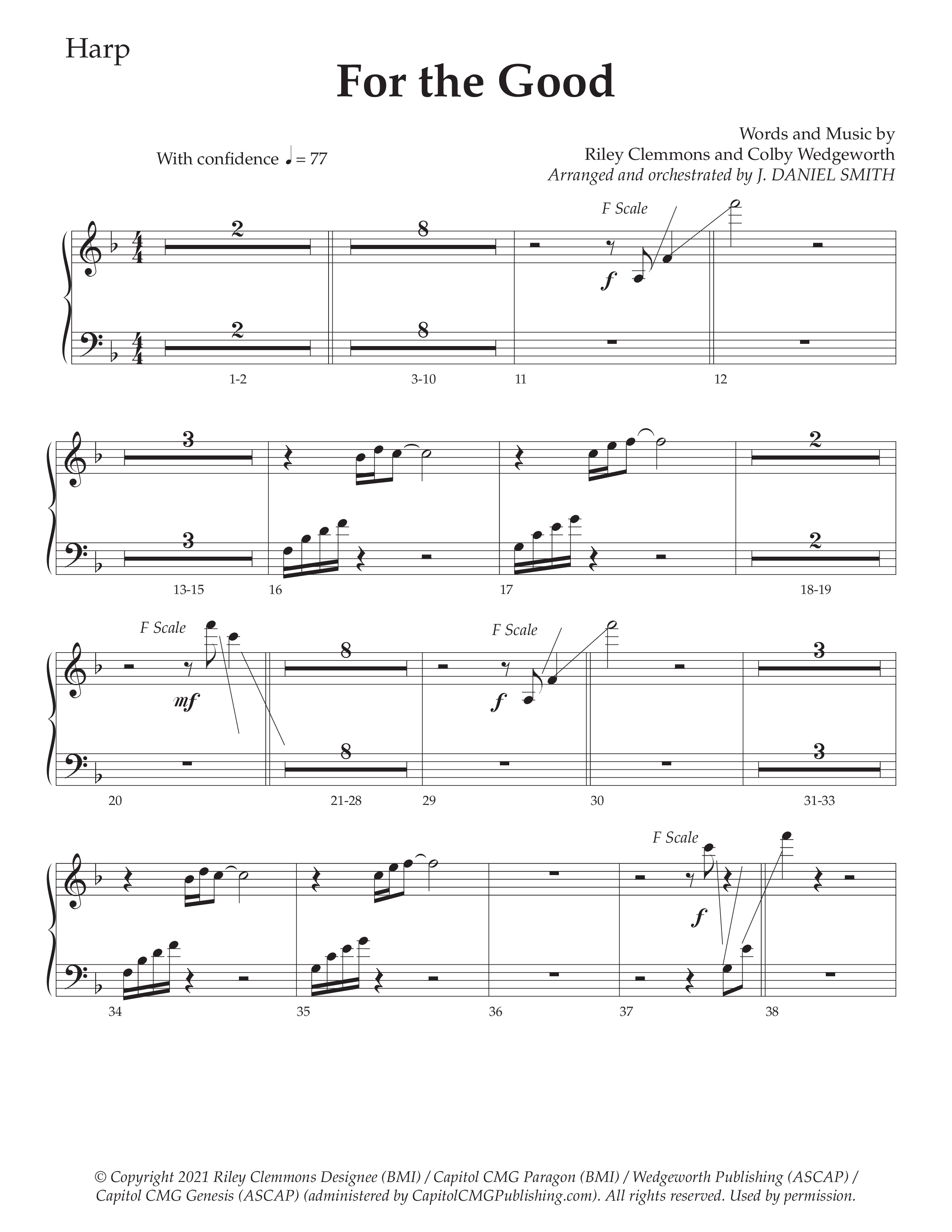 For The Good (Choral Anthem SATB) Harp (Daywind Worship / Arr. Daniel Semsen)