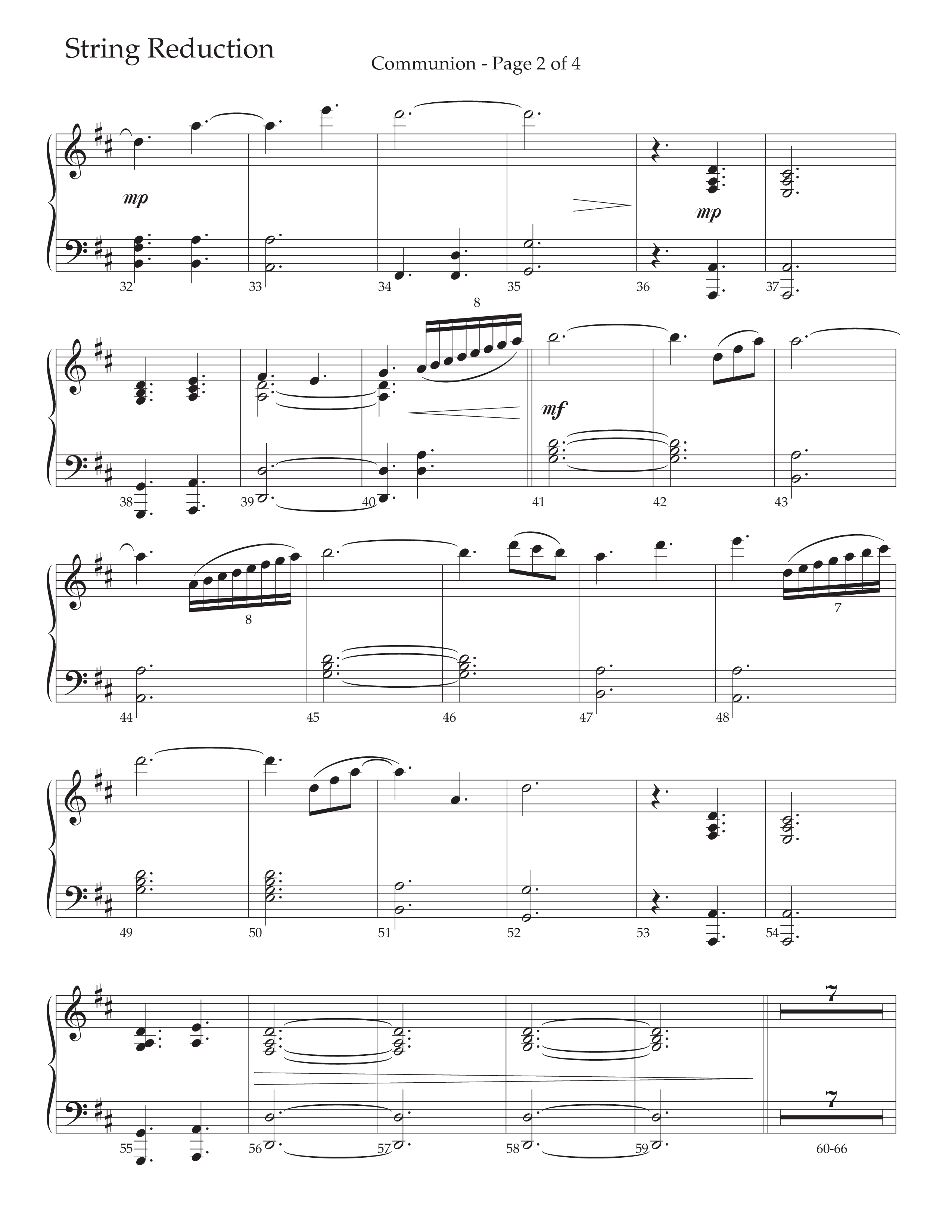 Communion (Choral Anthem SATB) String Reduction (Daywind Worship / Arr. Marty Hamby)