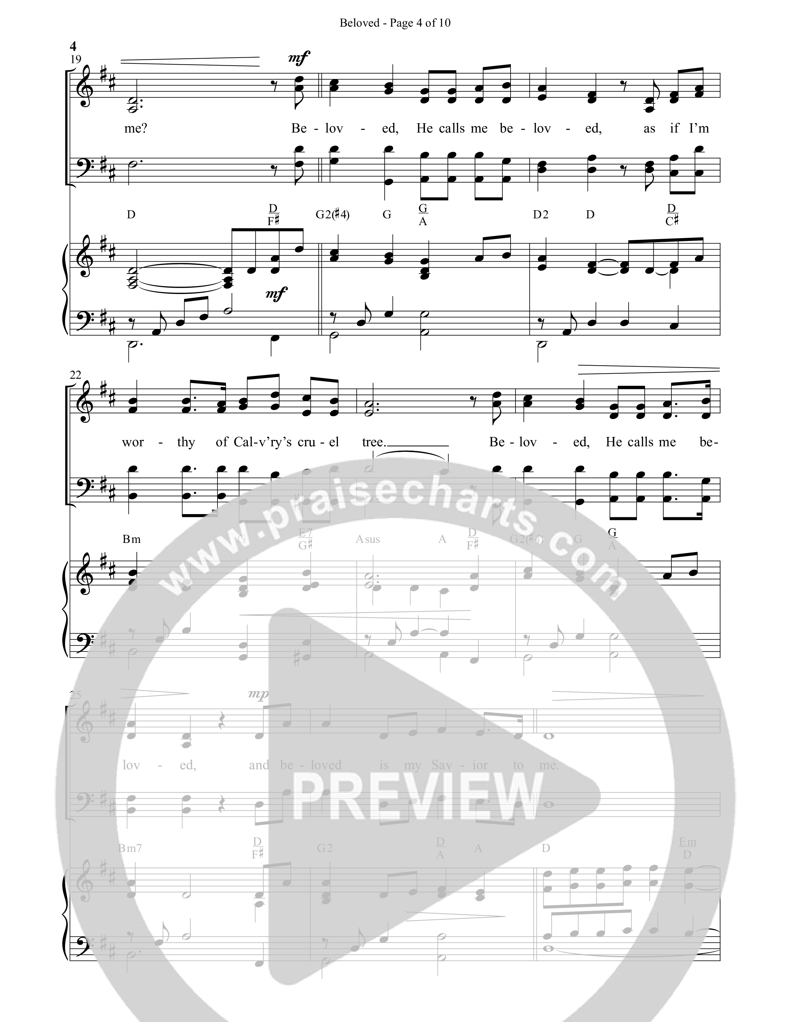 Beloved (Choral Anthem SATB) Anthem (SATB/Piano) (Daywind Worship / Arr. Russell Mauldin)