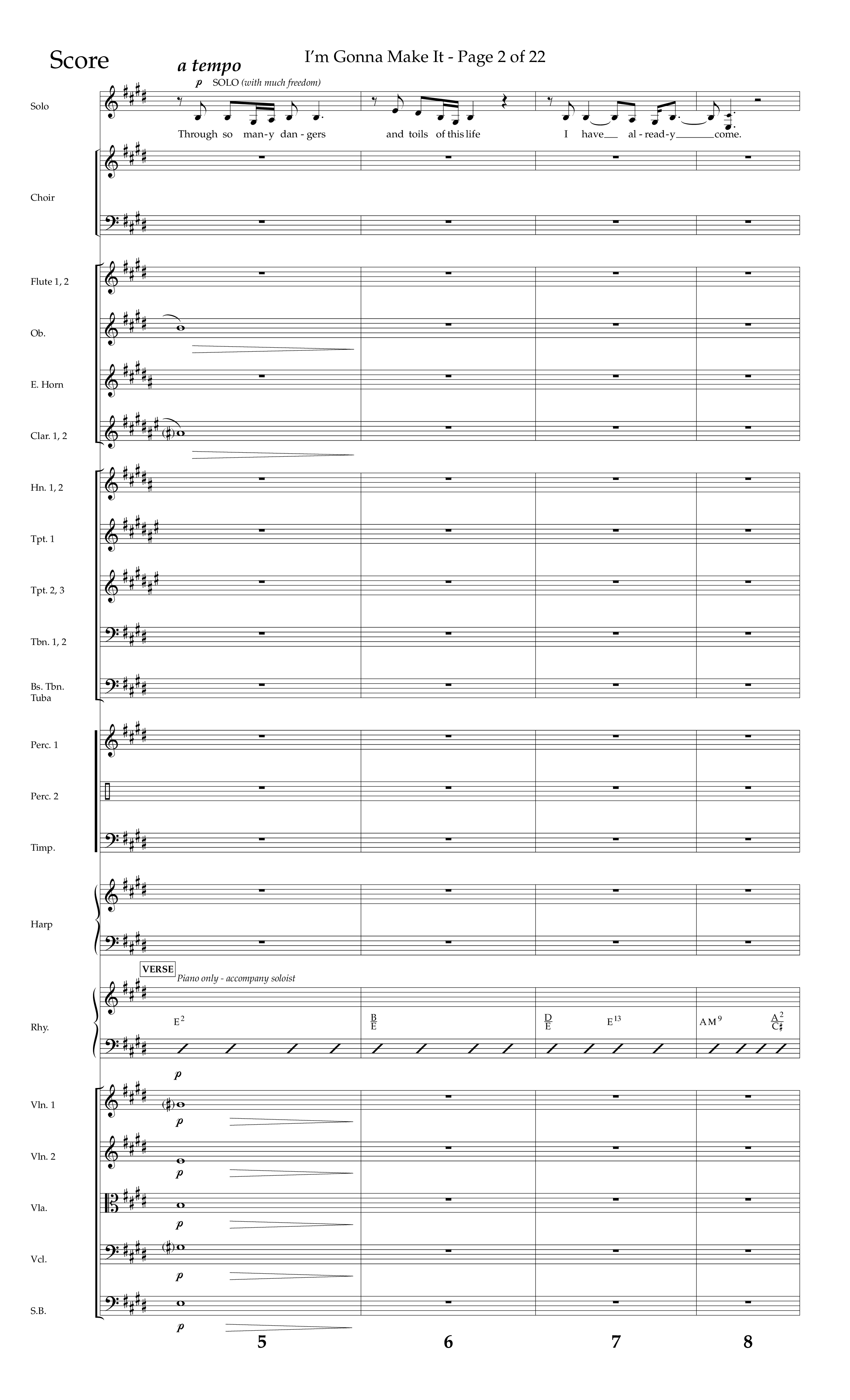 I'm Gonna Make It (Choral Anthem SATB) Conductor's Score (Lifeway Choral / Arr. J. Daniel Smith)