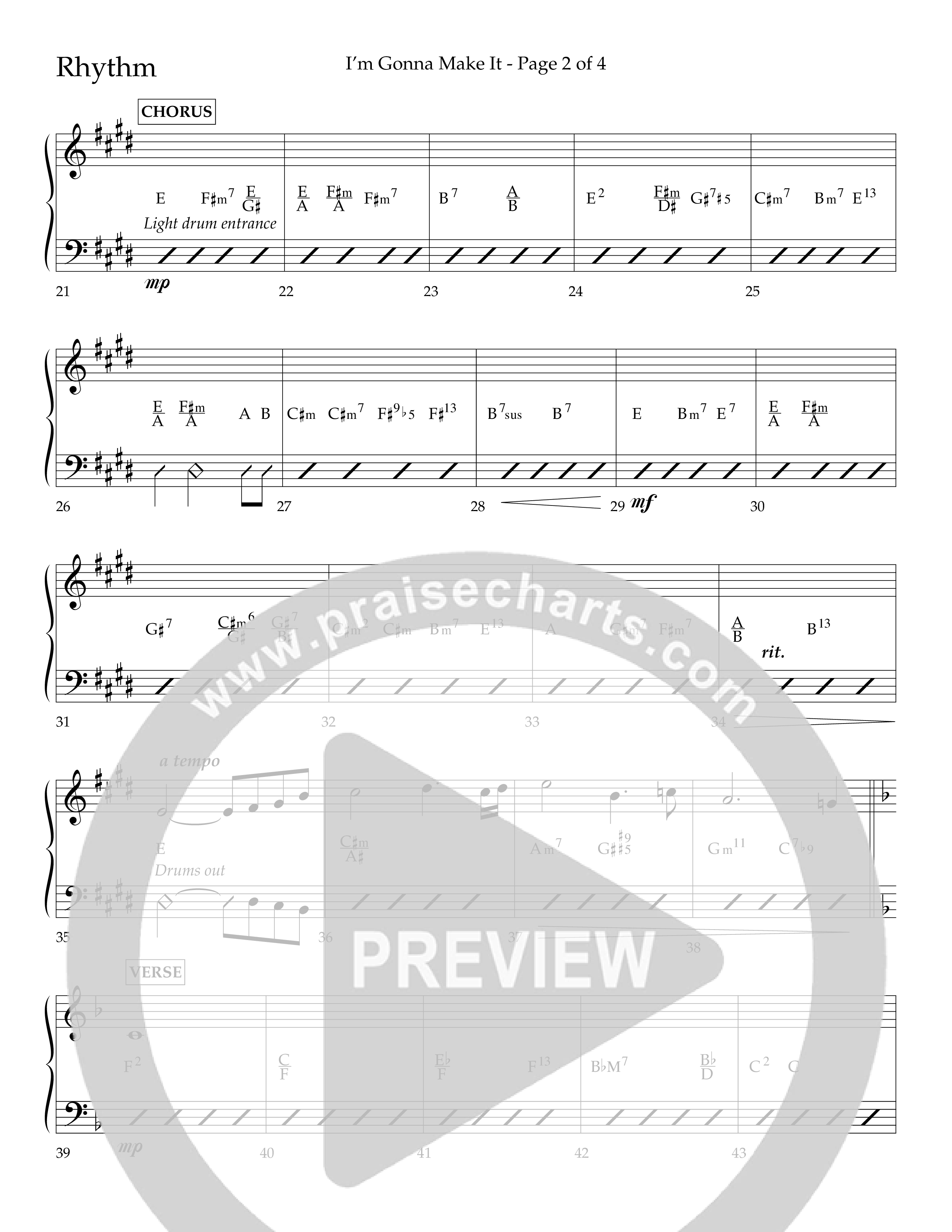 I'm Gonna Make It (Choral Anthem SATB) Lead Melody & Rhythm (Lifeway Choral / Arr. J. Daniel Smith)