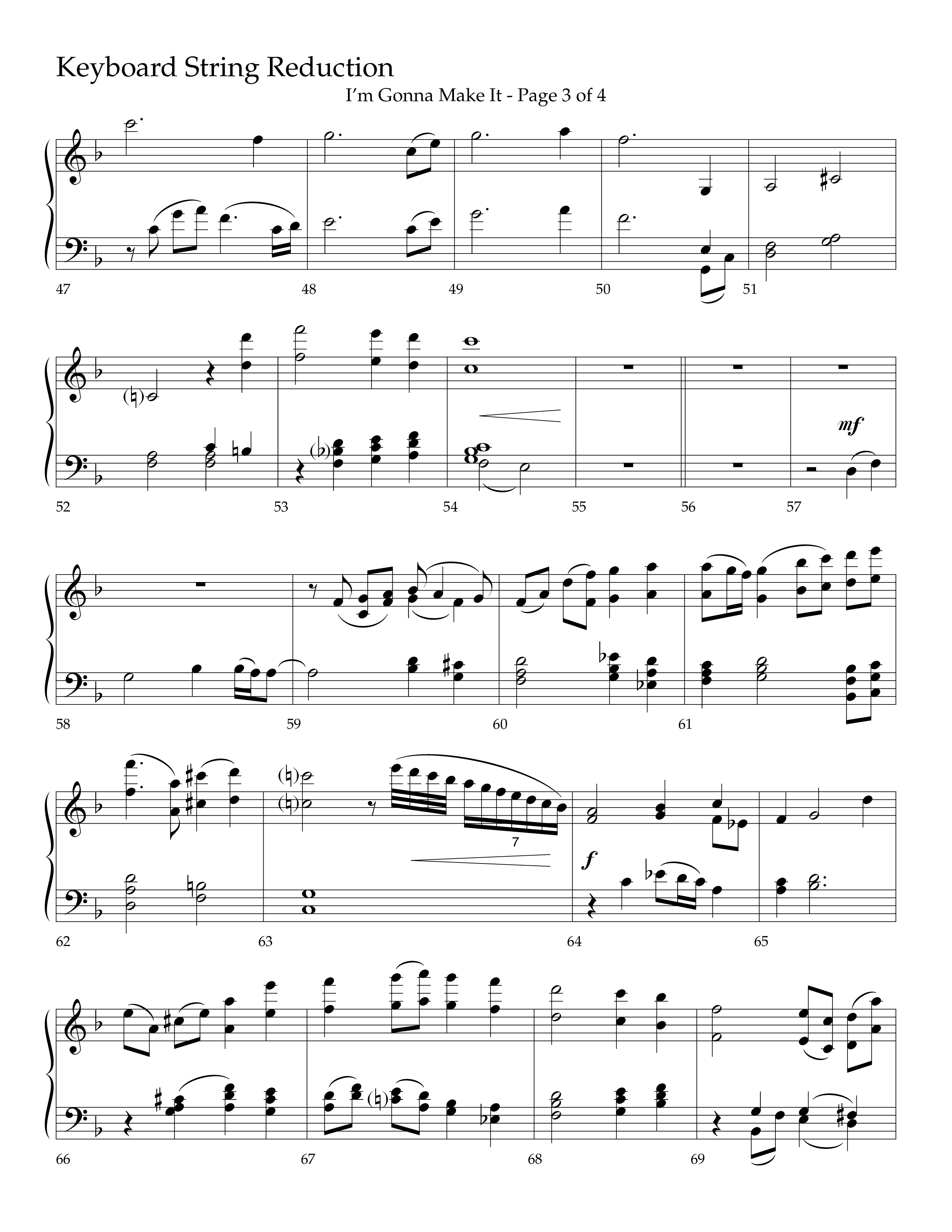 I'm Gonna Make It (Choral Anthem SATB) String Reduction (Lifeway Choral / Arr. J. Daniel Smith)