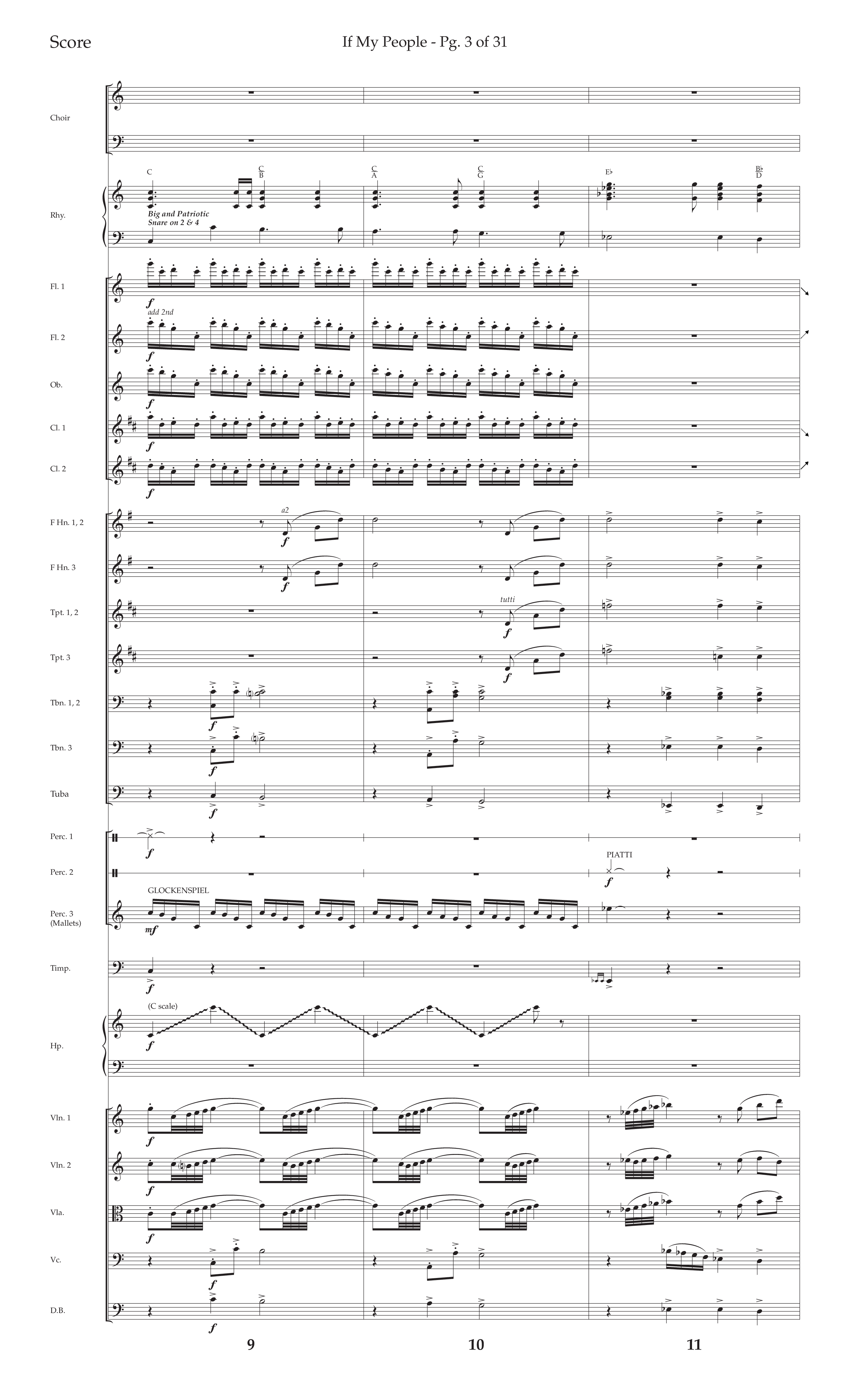 If My People (Choral Anthem SATB) Orchestration (Lifeway Choral / Arr. David Wise / Orch. David Shipps)