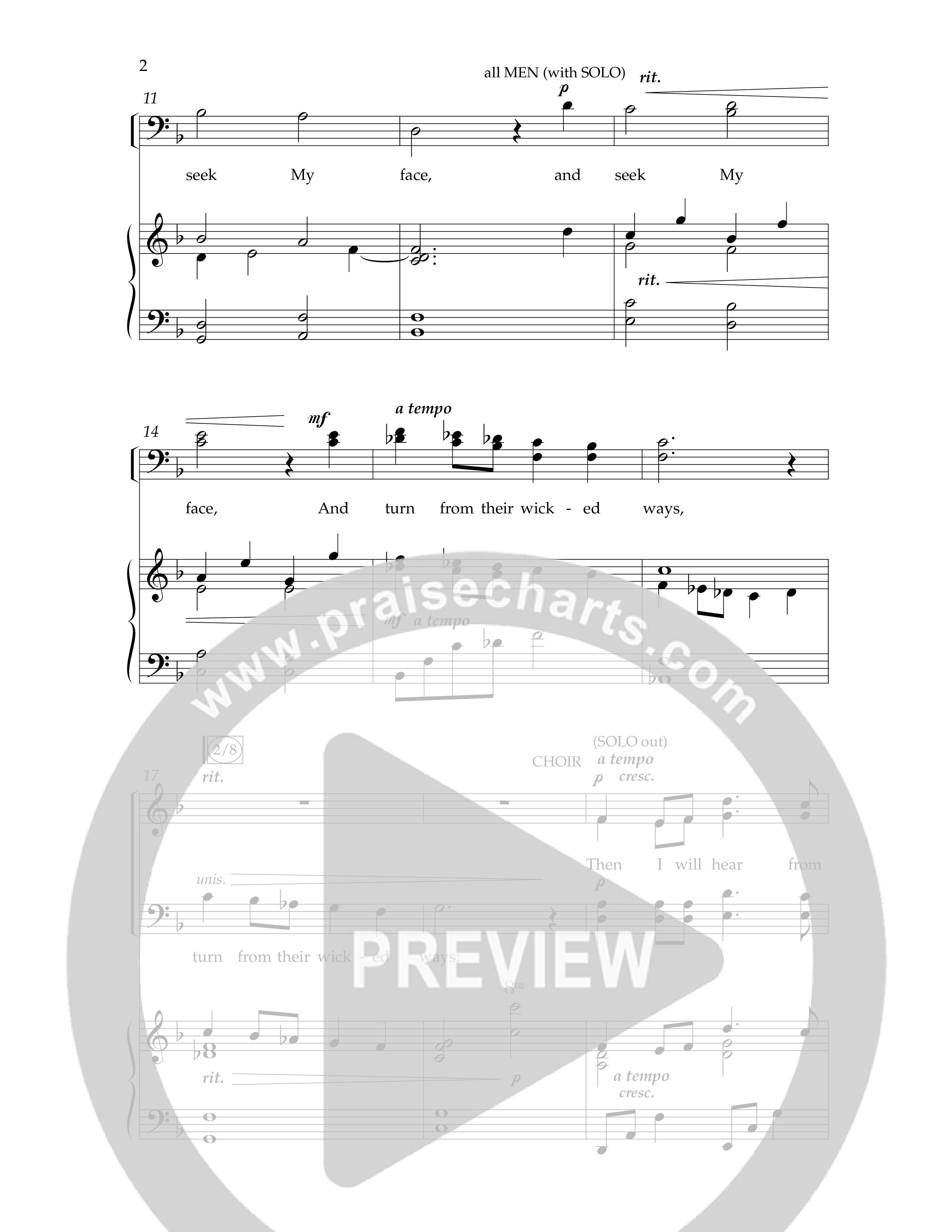 If My People Pray (Choral Anthem SATB) Anthem (SATB/Piano) (Lifeway Choral / Arr. Phillip Keveren)