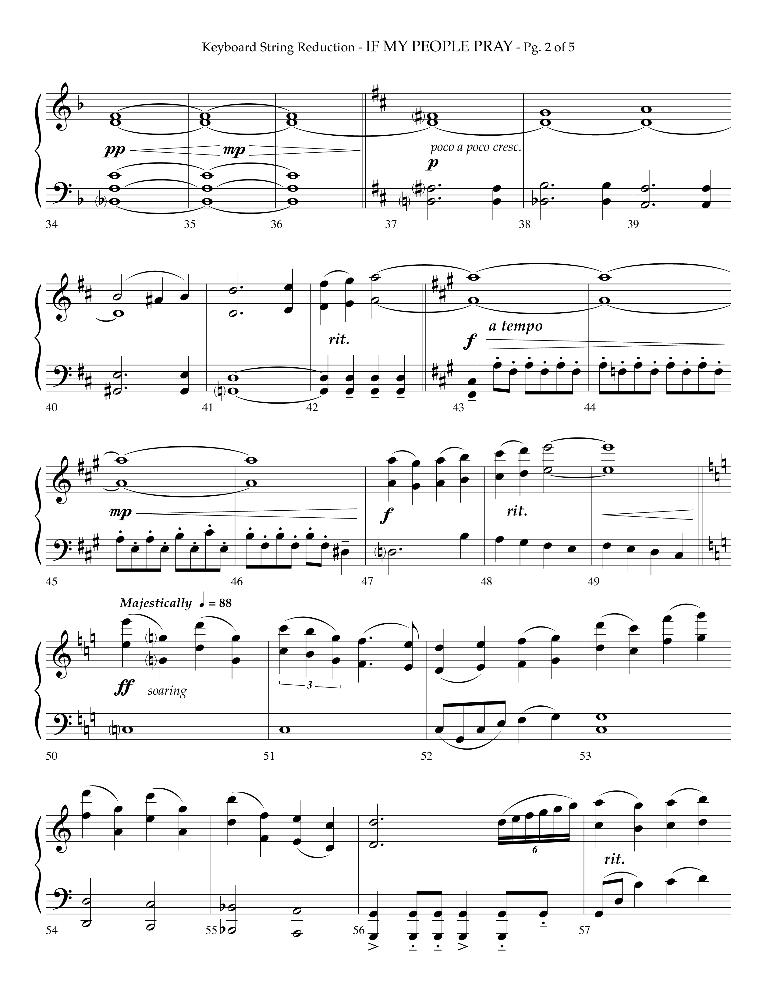 If My People Pray (Choral Anthem SATB) String Reduction (Lifeway Choral / Arr. Phillip Keveren)