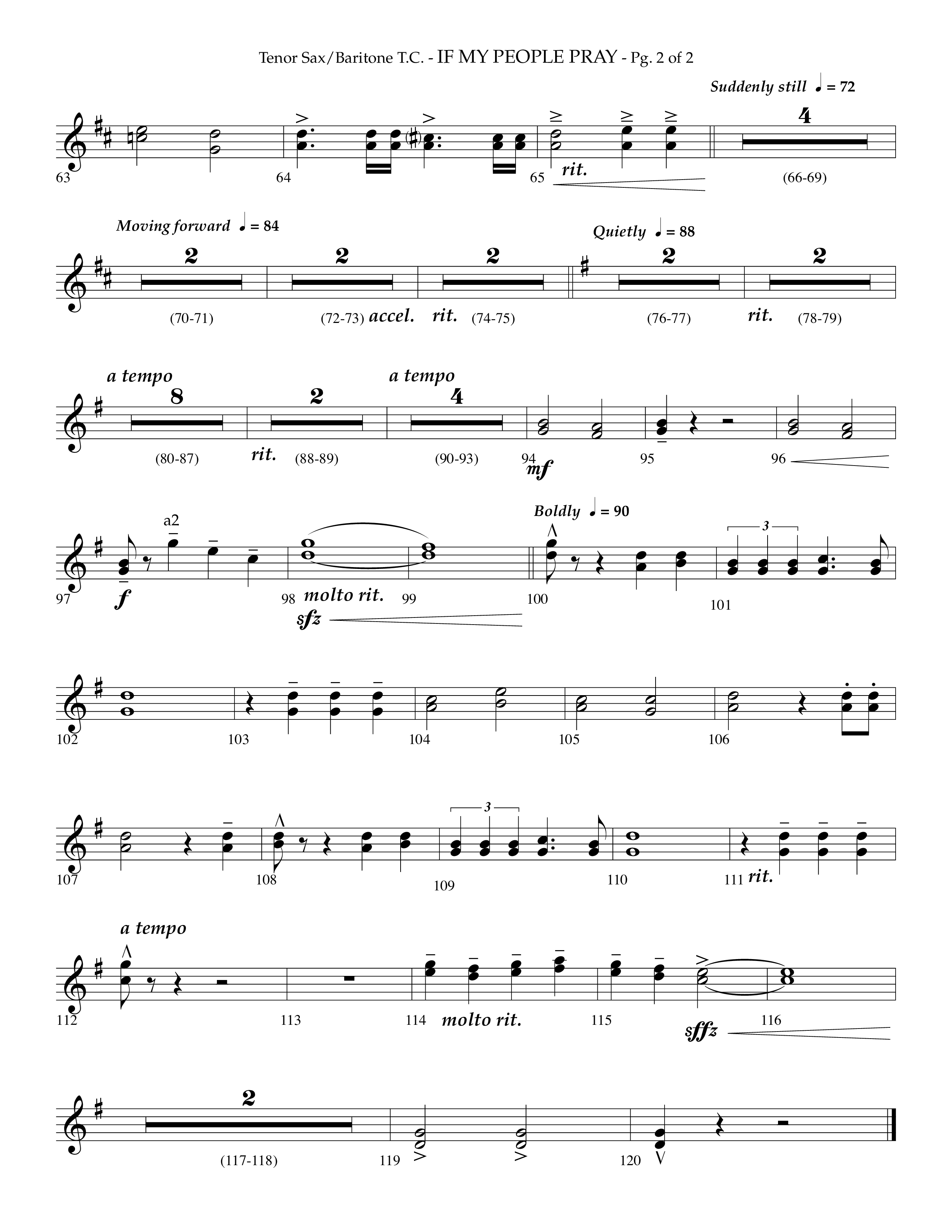 If My People Pray (Choral Anthem SATB) Tenor Sax/Baritone T.C. (Lifeway Choral / Arr. Phillip Keveren)