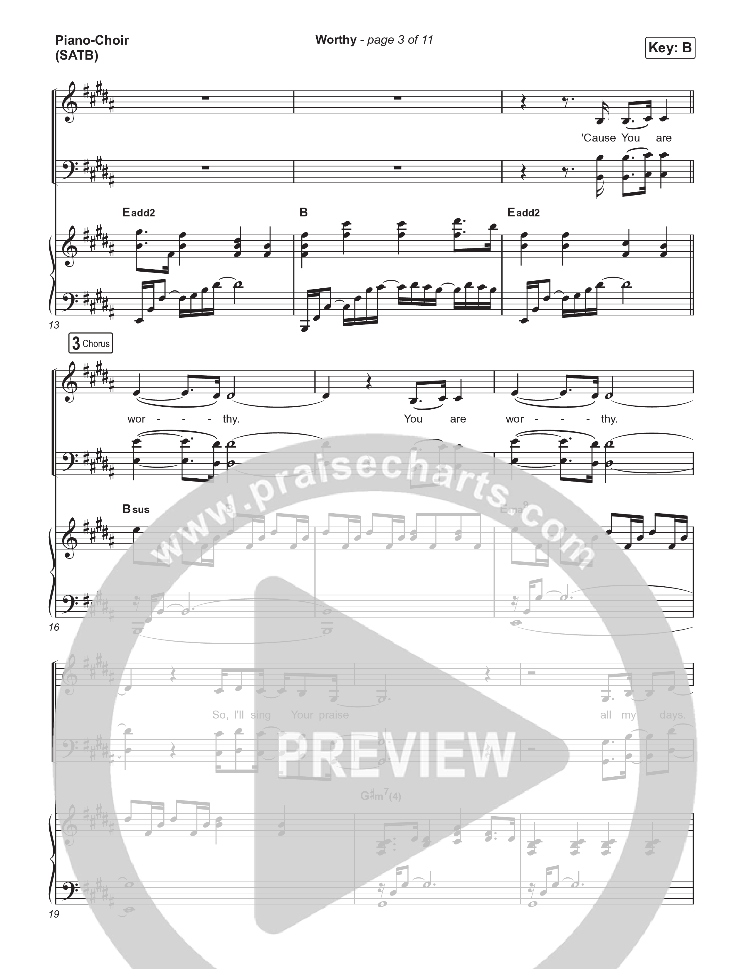 Worthy Piano/Vocal Pack (Housefires / Ryan Ellis)