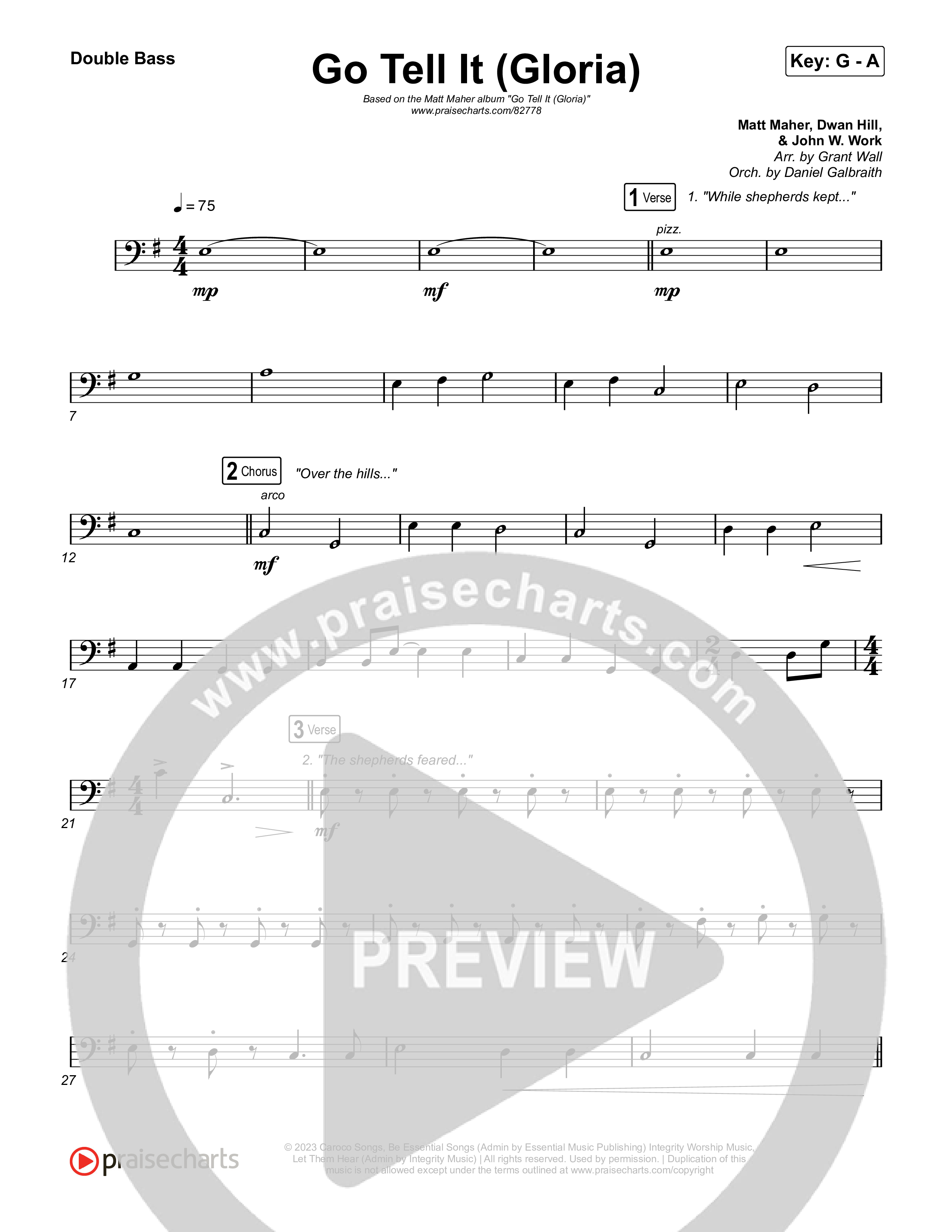 Go Tell It (Gloria) String Bass (Matt Maher)