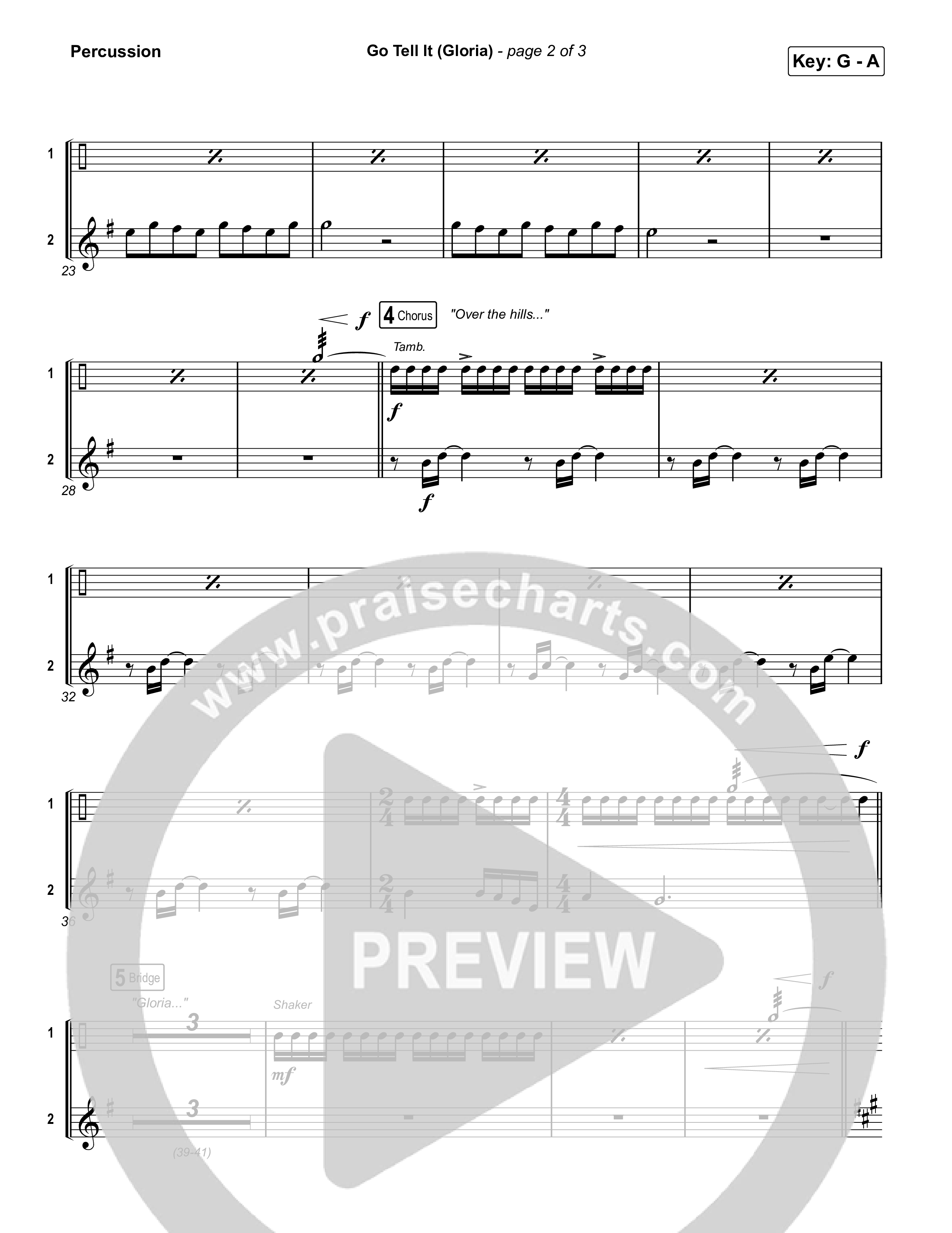 Go Tell It (Gloria) Percussion (Matt Maher)