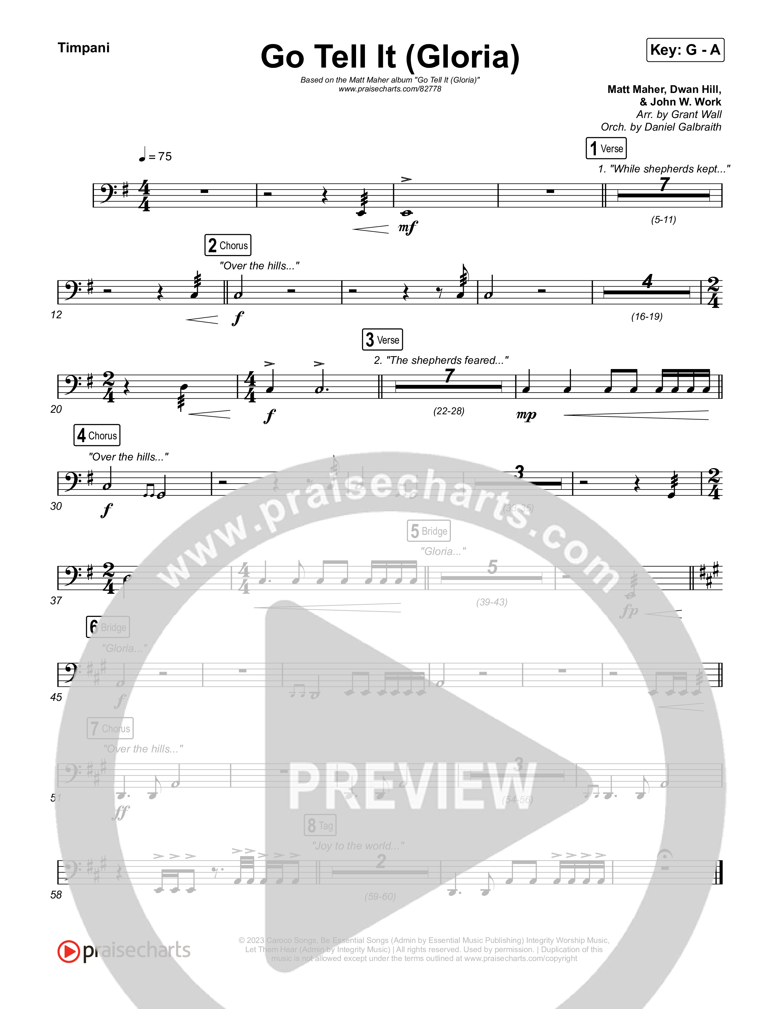 Go Tell It (Gloria) Timpani (Matt Maher)