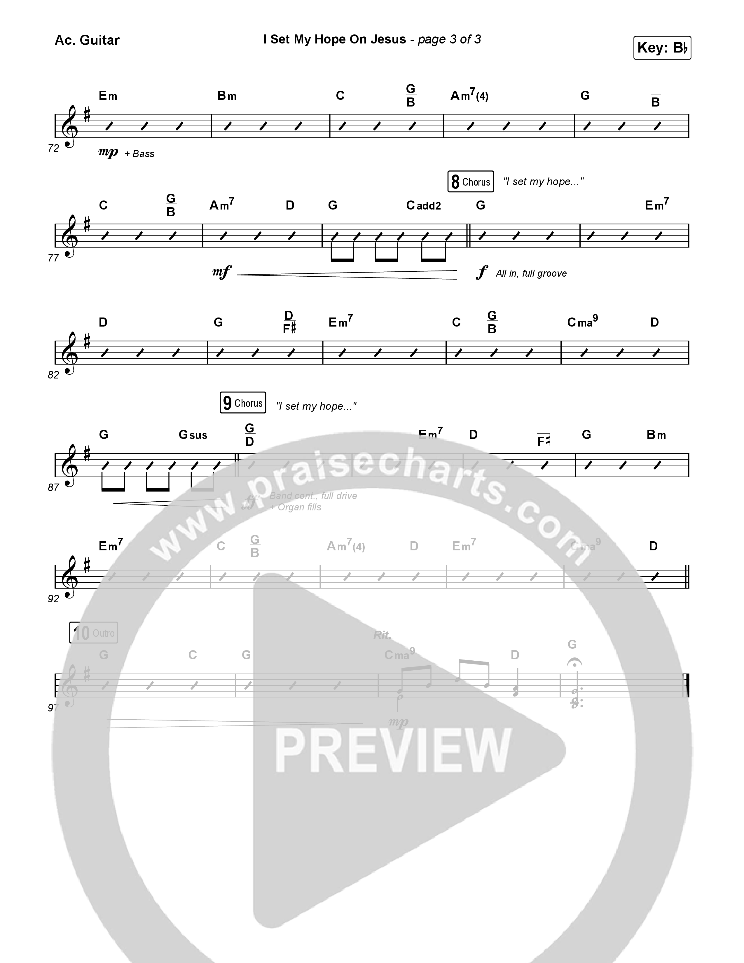I Set My Hope (Hymn For A Deconstructing Friend) (Choral Anthem SATB) Acoustic Guitar (Keith & Kristyn Getty / Arr. Erik Foster)
