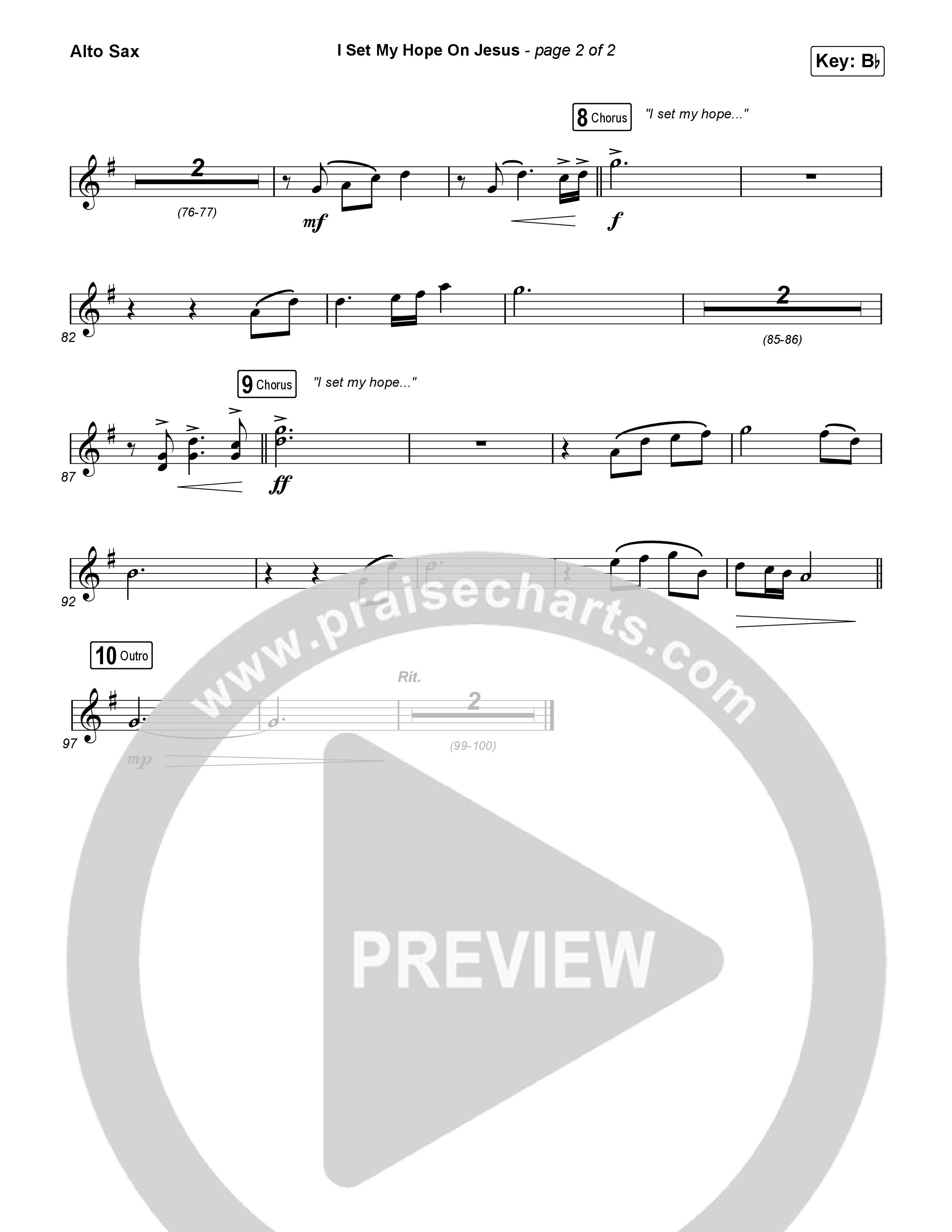 I Set My Hope (Hymn For A Deconstructing Friend) (Choral Anthem SATB) Sax Pack (Keith & Kristyn Getty / Arr. Erik Foster)