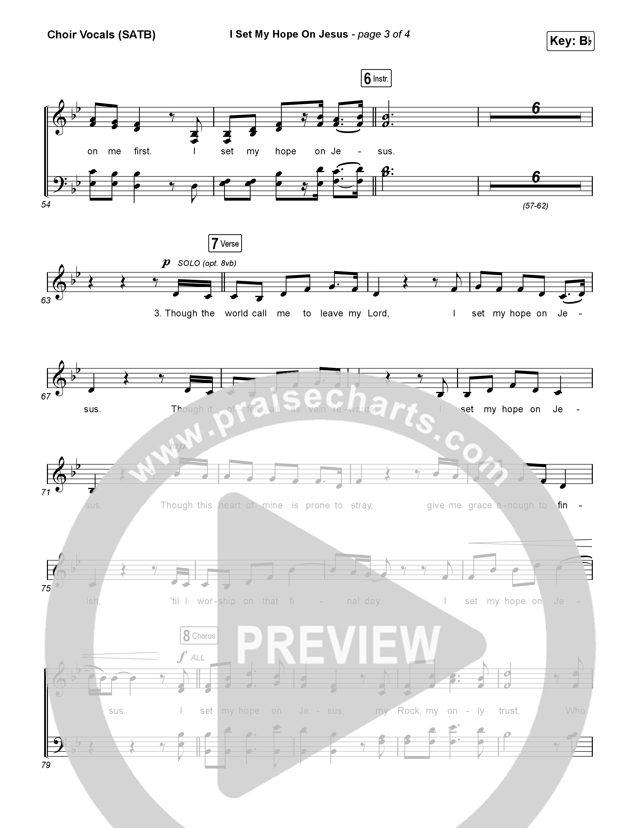 I Set My Hope (Hymn For A Deconstructing Friend) (Choral Anthem SATB) Choir Sheet (SATB) (Keith & Kristyn Getty / Arr. Erik Foster)