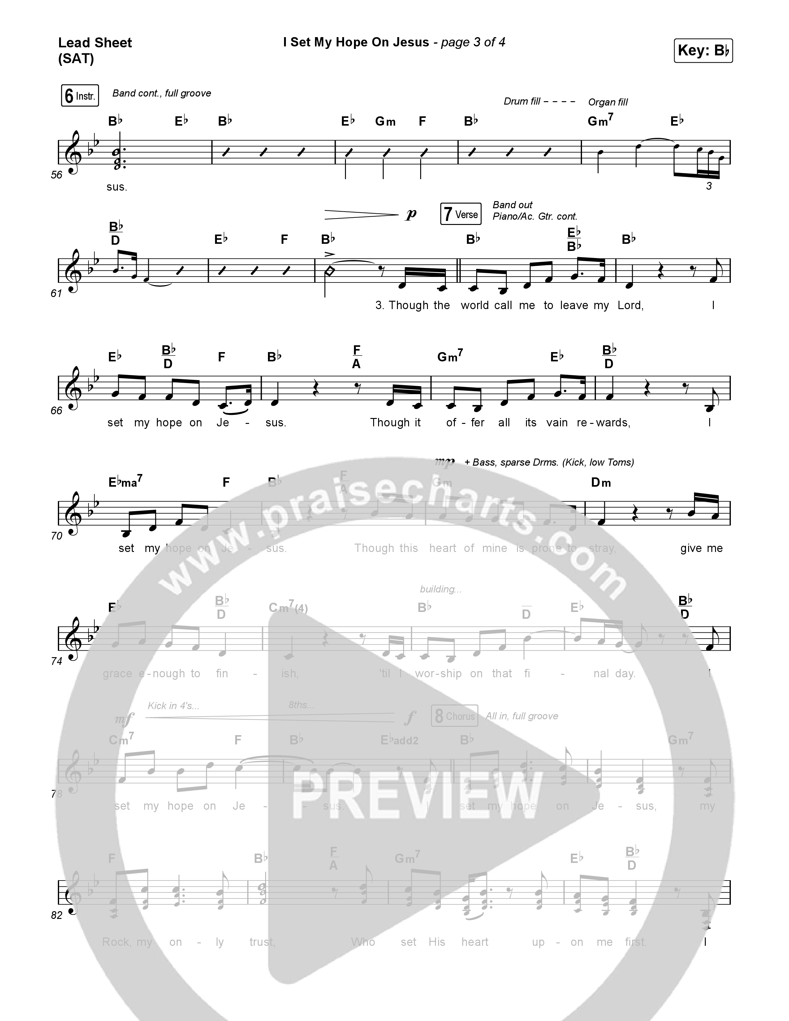 I Set My Hope (Hymn For A Deconstructing Friend) (Choral Anthem SATB) Lead Sheet (SAT) (Keith & Kristyn Getty / Arr. Erik Foster)