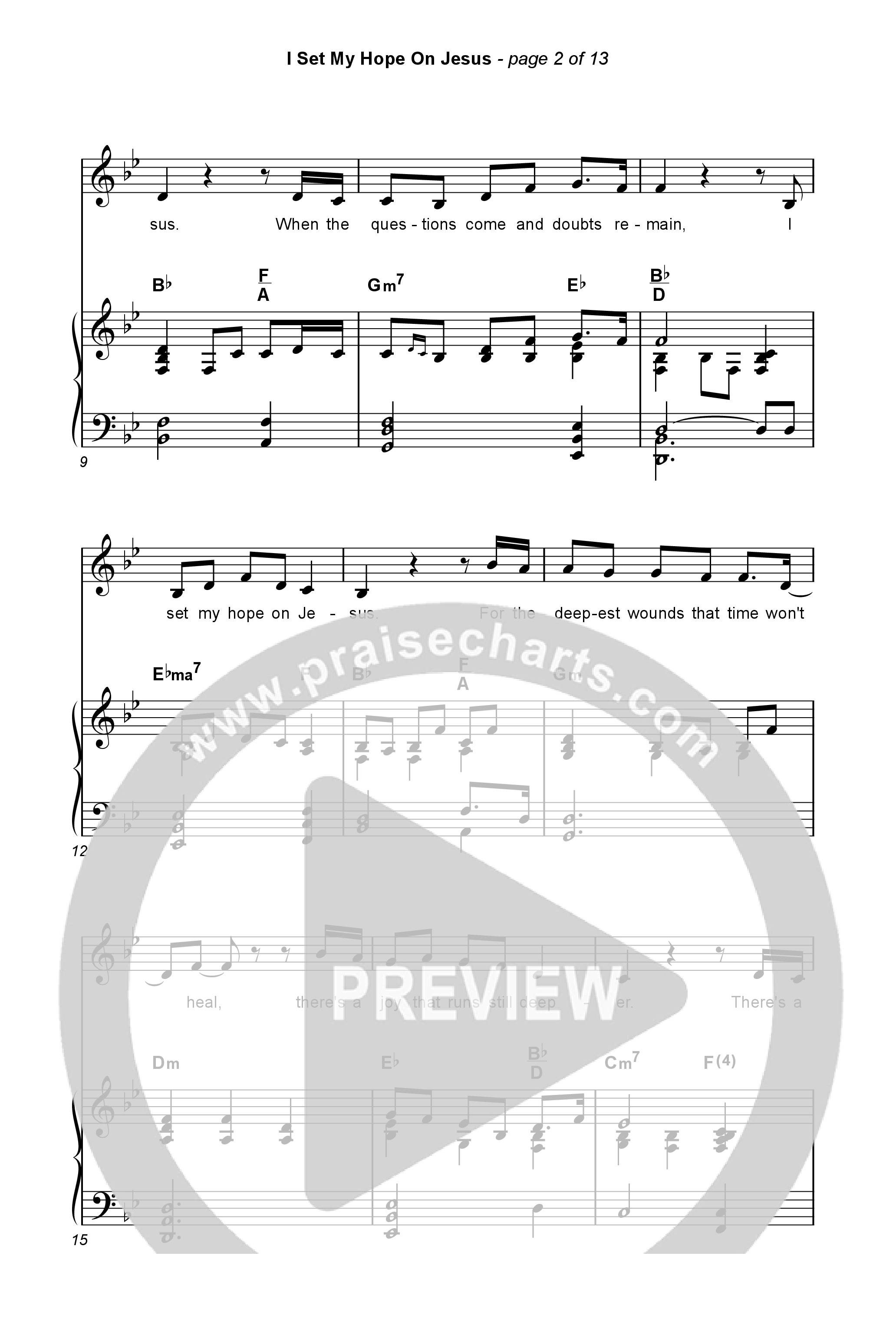 I Set My Hope (Hymn For A Deconstructing Friend) (Choral Anthem SATB) Octavo (SATB & Pno) (Keith & Kristyn Getty / Arr. Erik Foster)