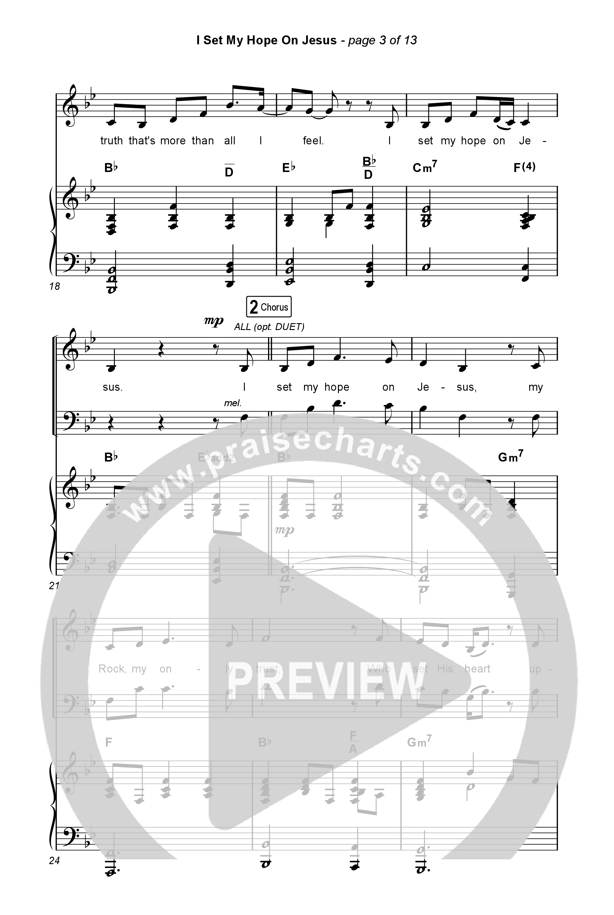 I Set My Hope (Hymn For A Deconstructing Friend) (Choral Anthem SATB) Octavo (SATB & Pno) (Keith & Kristyn Getty / Arr. Erik Foster)