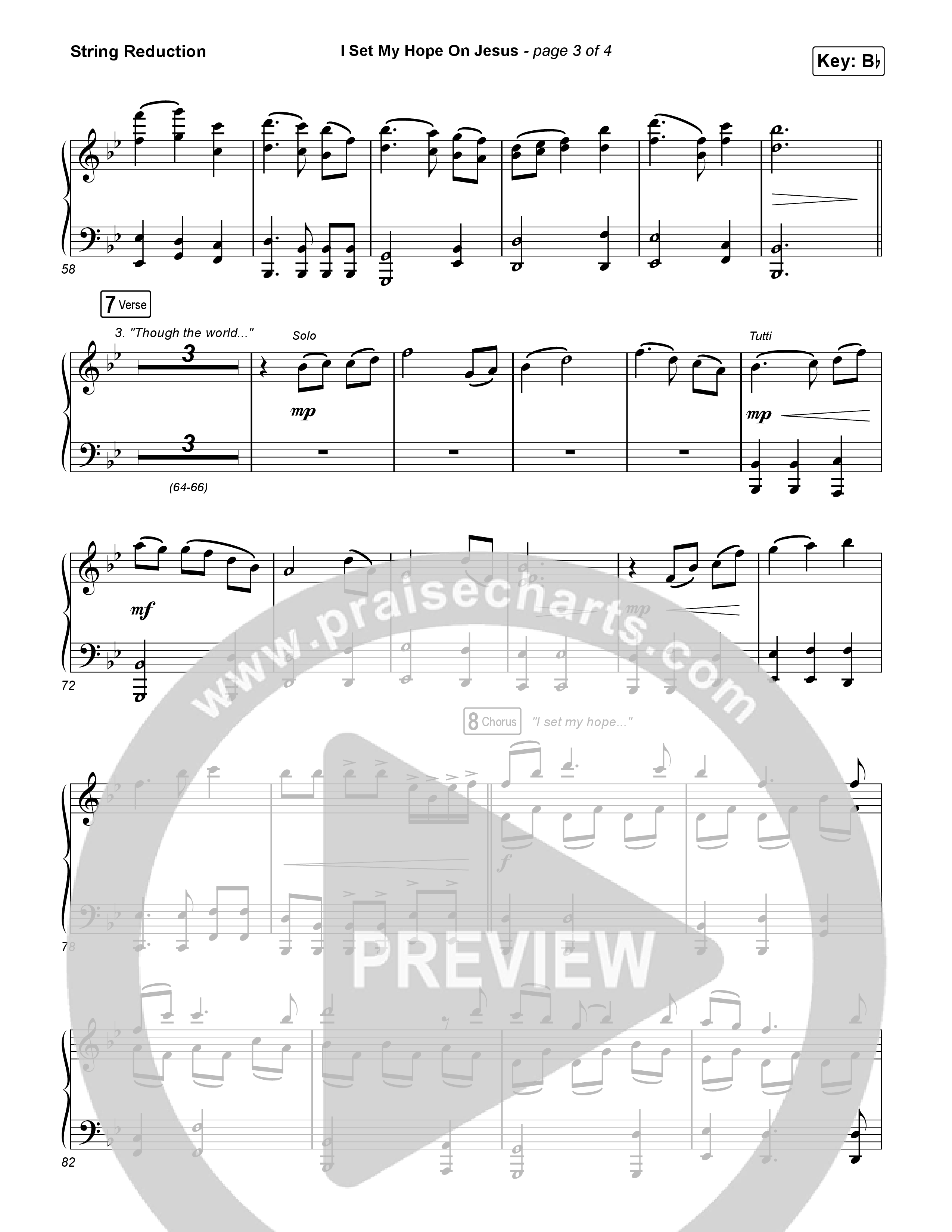 I Set My Hope (Hymn For A Deconstructing Friend) (Choral Anthem SATB) String Reduction (Keith & Kristyn Getty / Arr. Erik Foster)