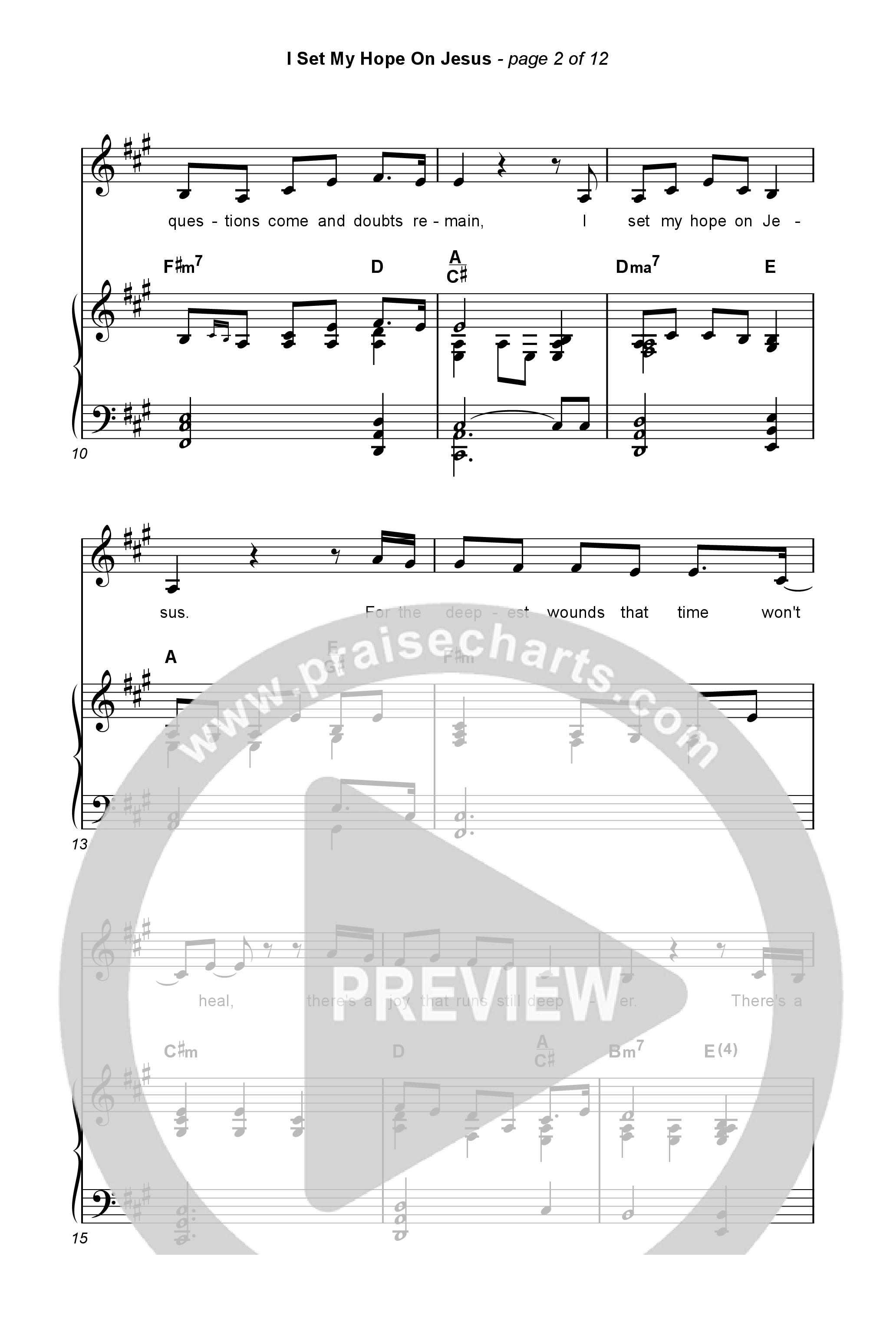 I Set My Hope (Hymn For A Deconstructing Friend) (Unison/2-Part) Octavo (Uni/2-Part & Pno) (Keith & Kristyn Getty / Arr. Erik Foster)