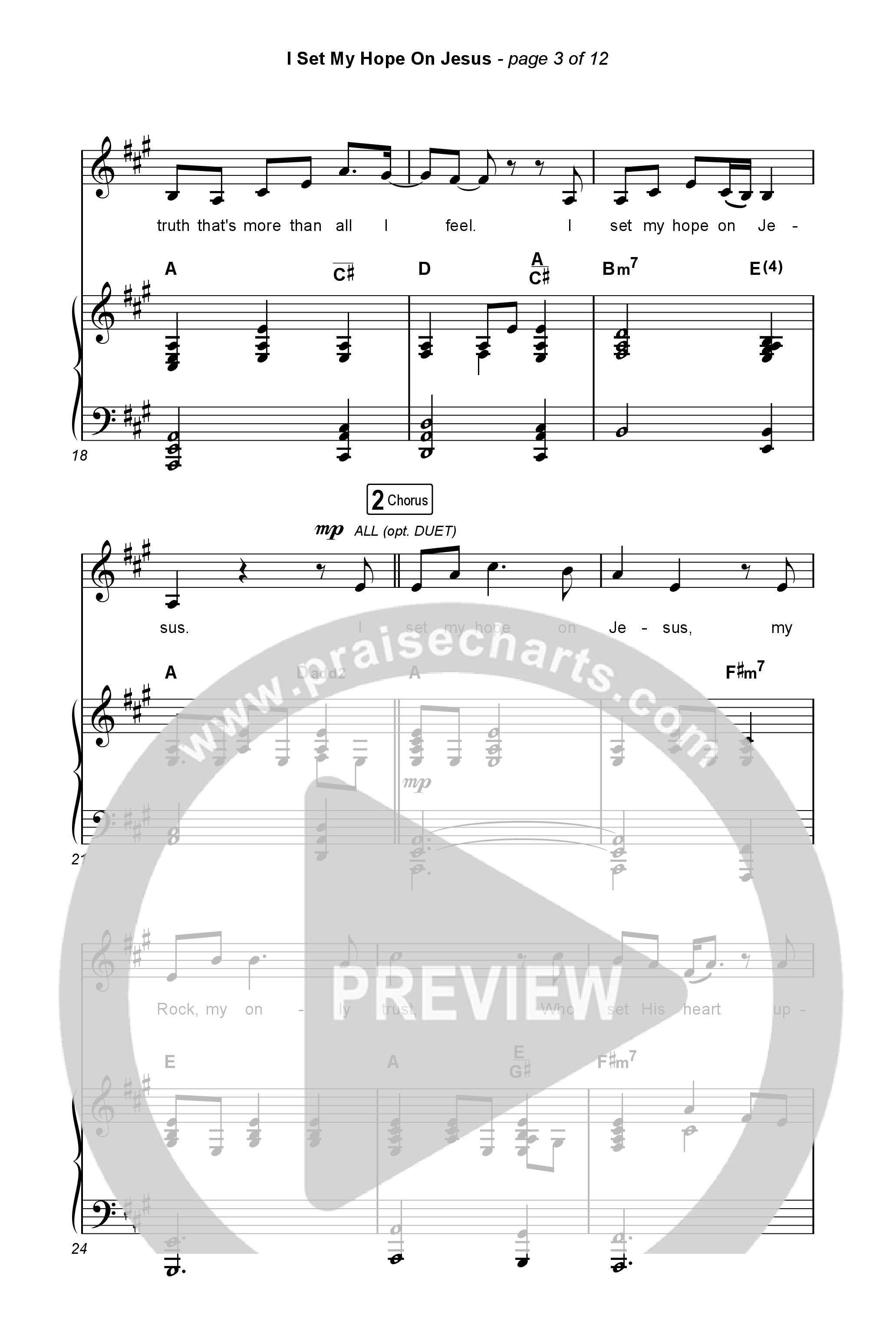 I Set My Hope (Hymn For A Deconstructing Friend) (Unison/2-Part) Octavo (Uni/2-Part & Pno) (Keith & Kristyn Getty / Arr. Erik Foster)