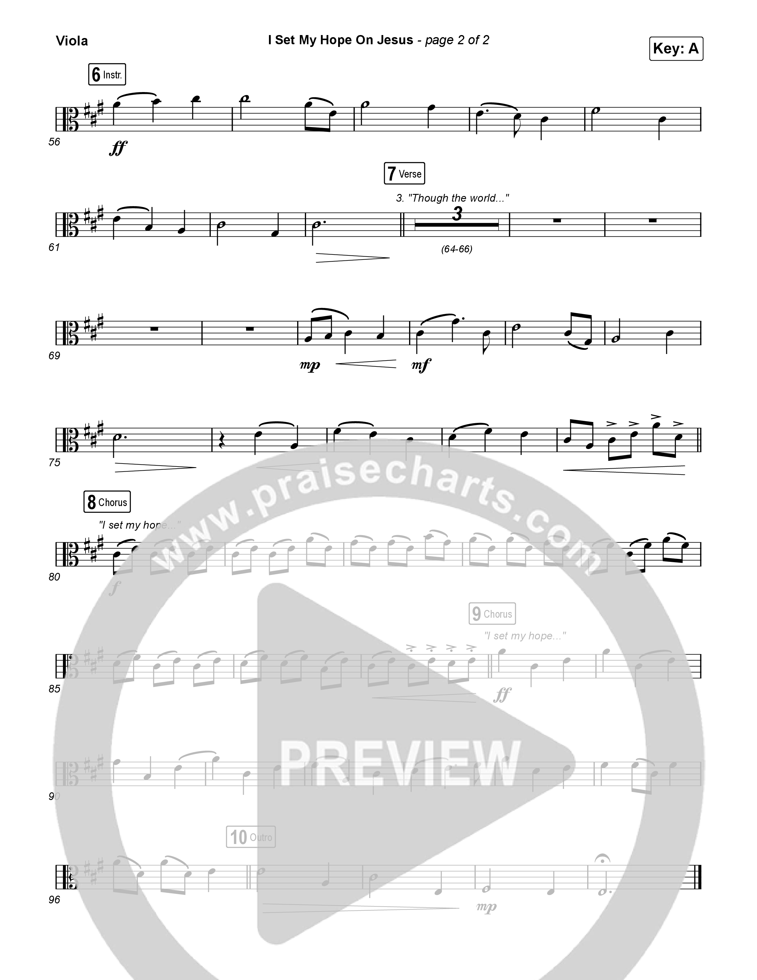 I Set My Hope (Hymn for a Deconstructing Friend) (Unison/2-Part) String Pack (Keith & Kristyn Getty / Arr. Erik Foster)