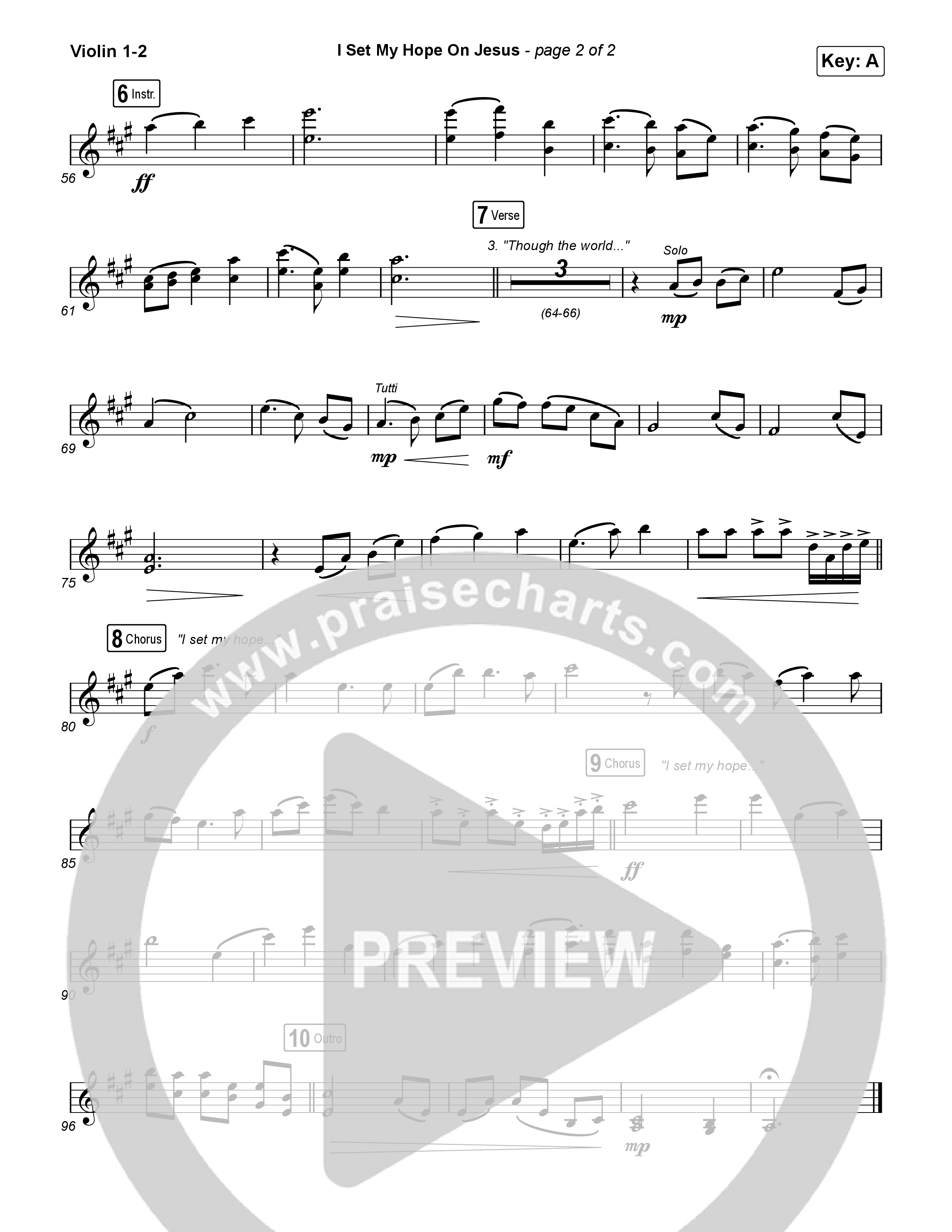 I Set My Hope (Hymn For A Deconstructing Friend) (Unison/2-Part) String Pack (Keith & Kristyn Getty / Arr. Erik Foster)