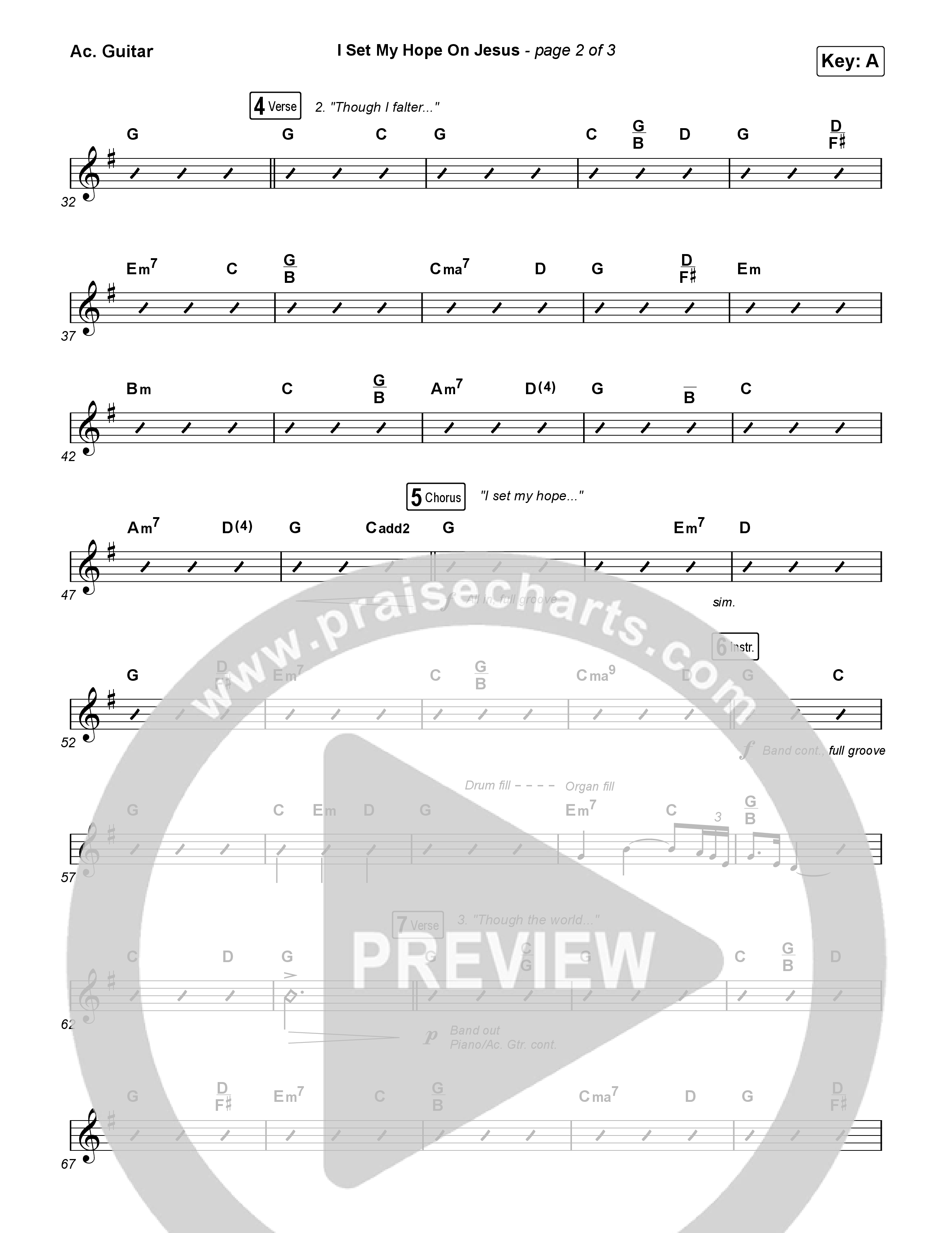 I Set My Hope (Hymn For A Deconstructing Friend) (Sing It Now) Acoustic Guitar (Keith & Kristyn Getty / Arr. Erik Foster)