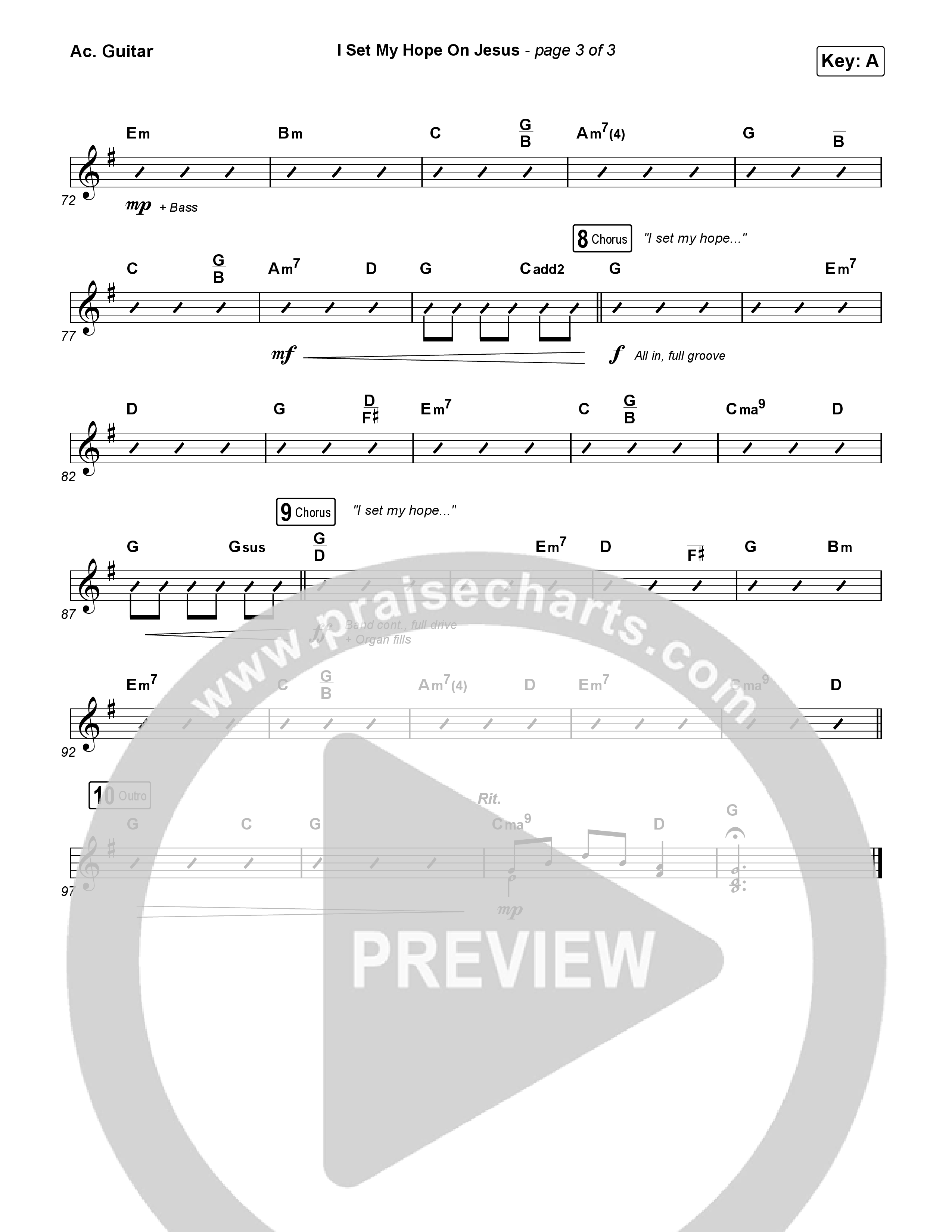 I Set My Hope (Hymn For A Deconstructing Friend) (Sing It Now) Acoustic Guitar (Keith & Kristyn Getty / Arr. Erik Foster)