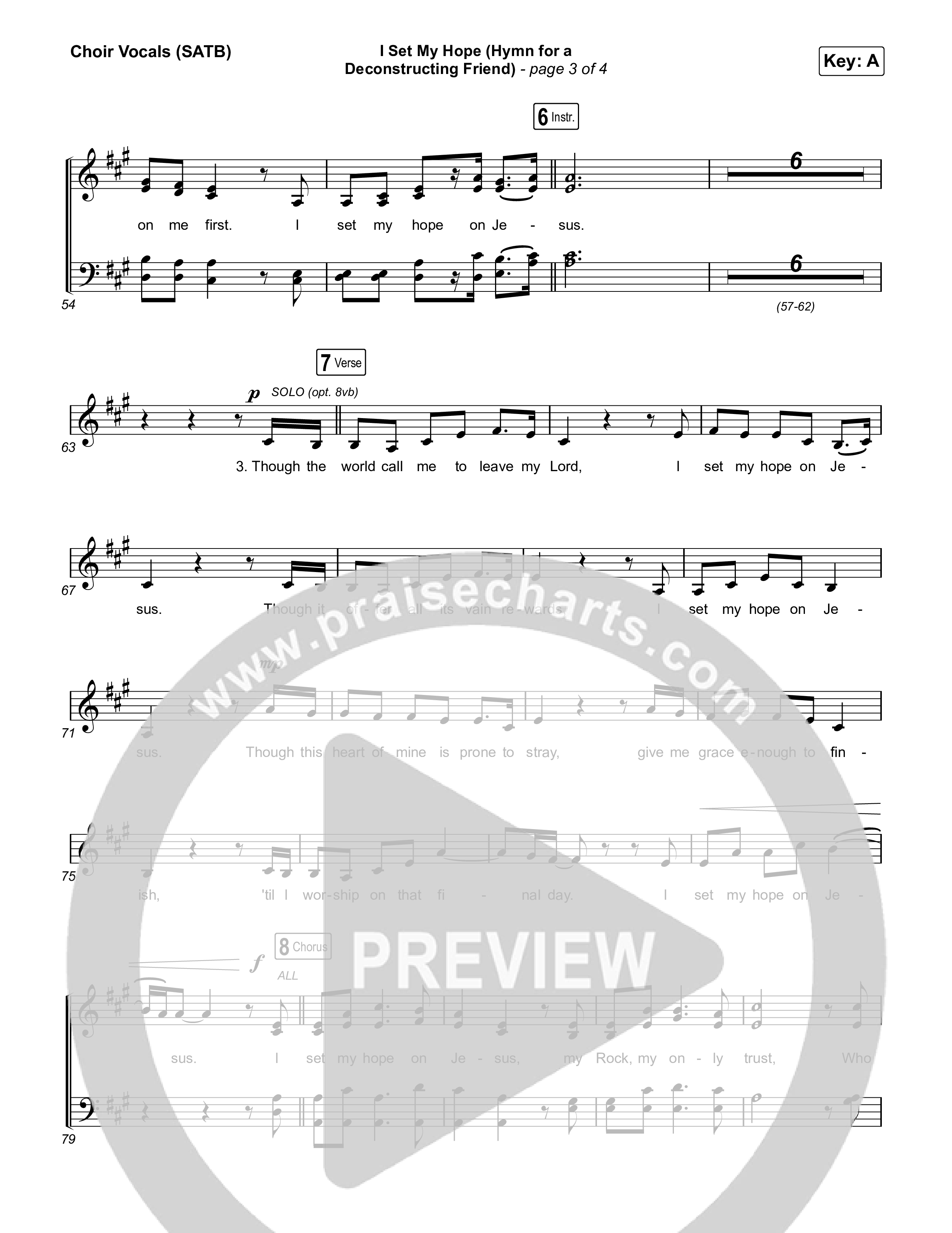 I Set My Hope (Hymn For A Deconstructing Friend) (Sing It Now) Choir Sheet (SATB) (Keith & Kristyn Getty / Arr. Erik Foster)