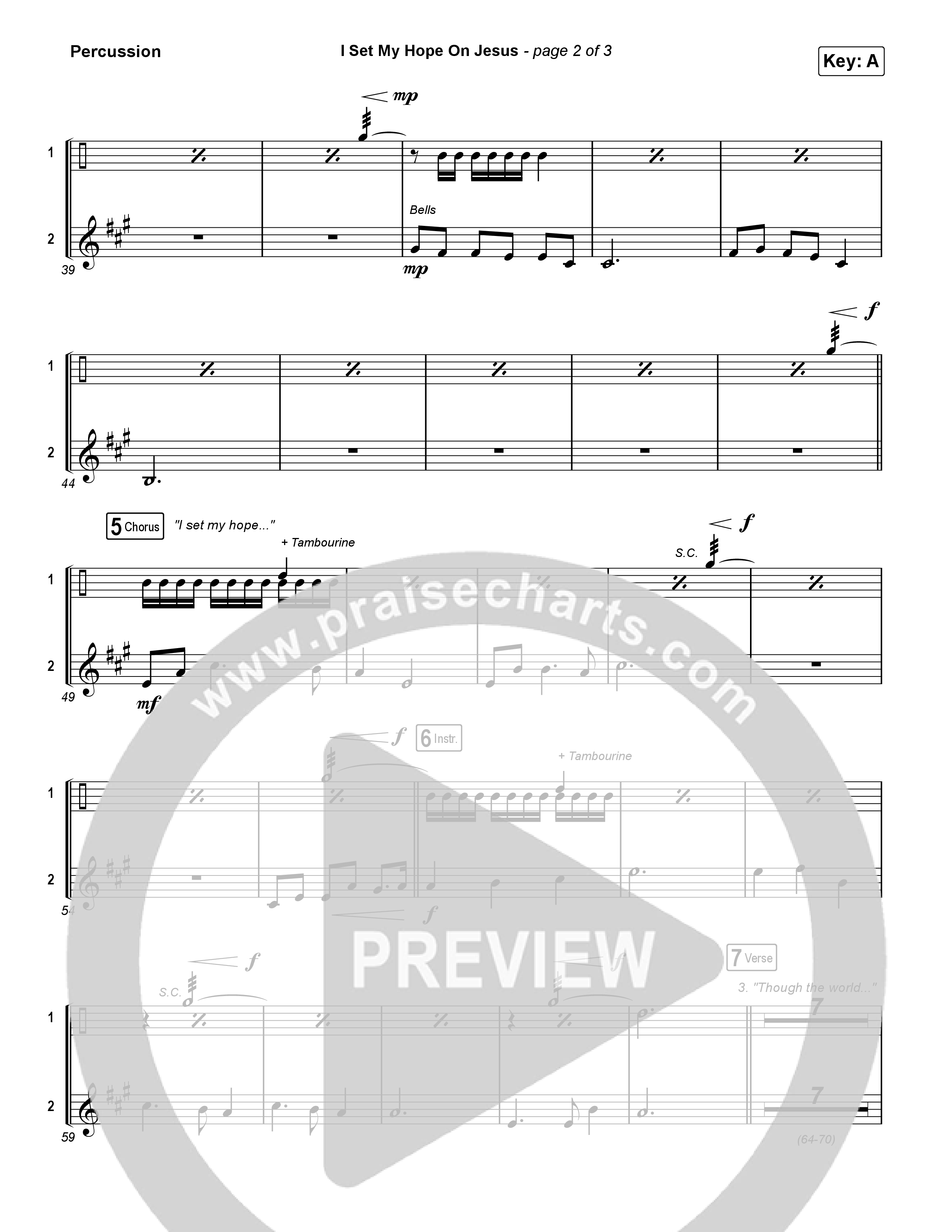 I Set My Hope (Hymn For A Deconstructing Friend) (Sing It Now) Percussion (Keith & Kristyn Getty / Arr. Erik Foster)