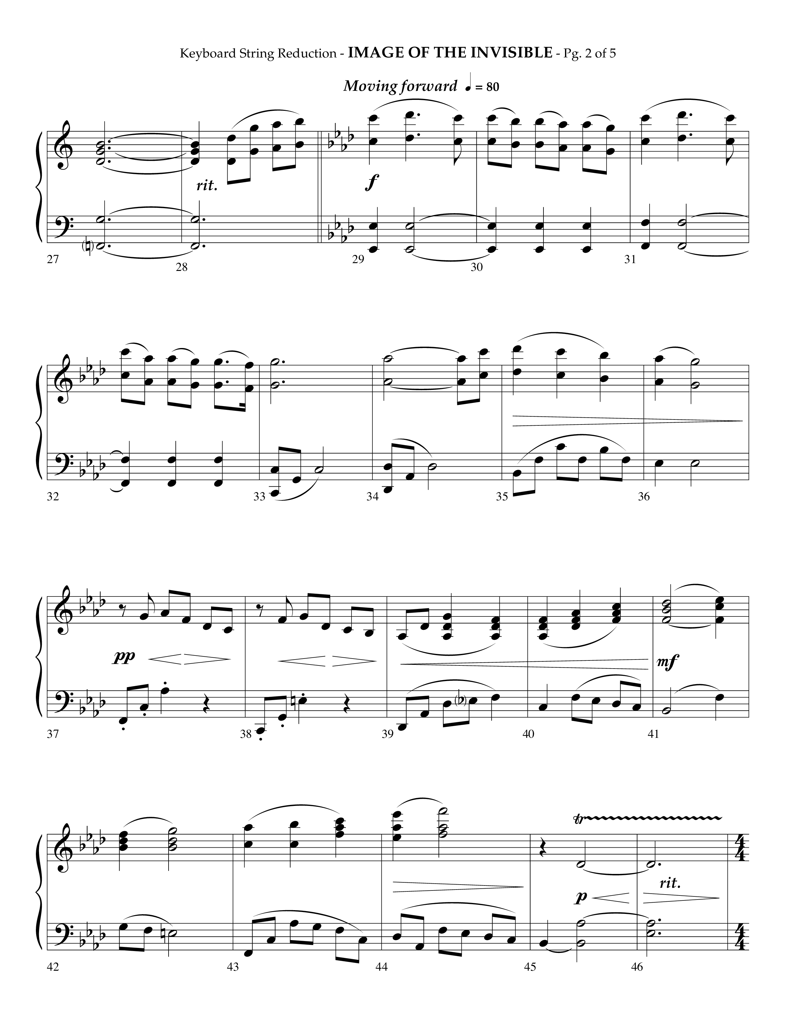 Image Of The Invisible (Choral Anthem SATB) String Reduction (Lifeway Choral / Arr. Phillip Keveren)