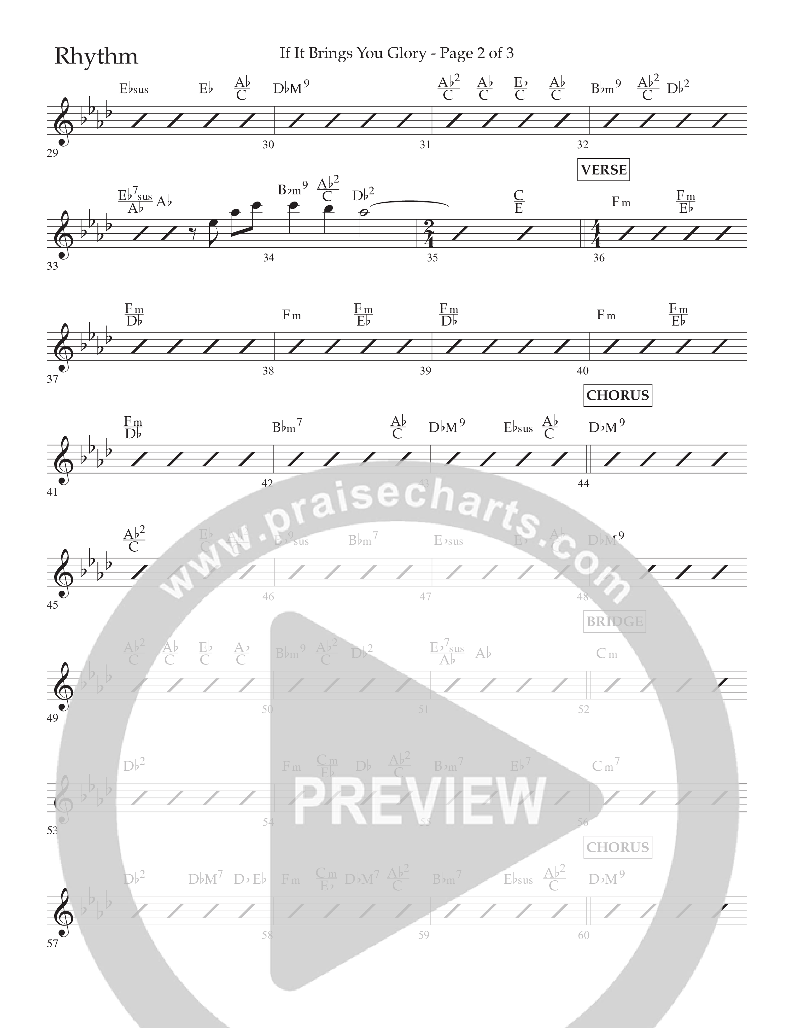 If It Brings You Glory (Choral Anthem SATB) Lead Melody & Rhythm (Lifeway Choral / Arr. John Bolin / Orch. Phillip Keveren)