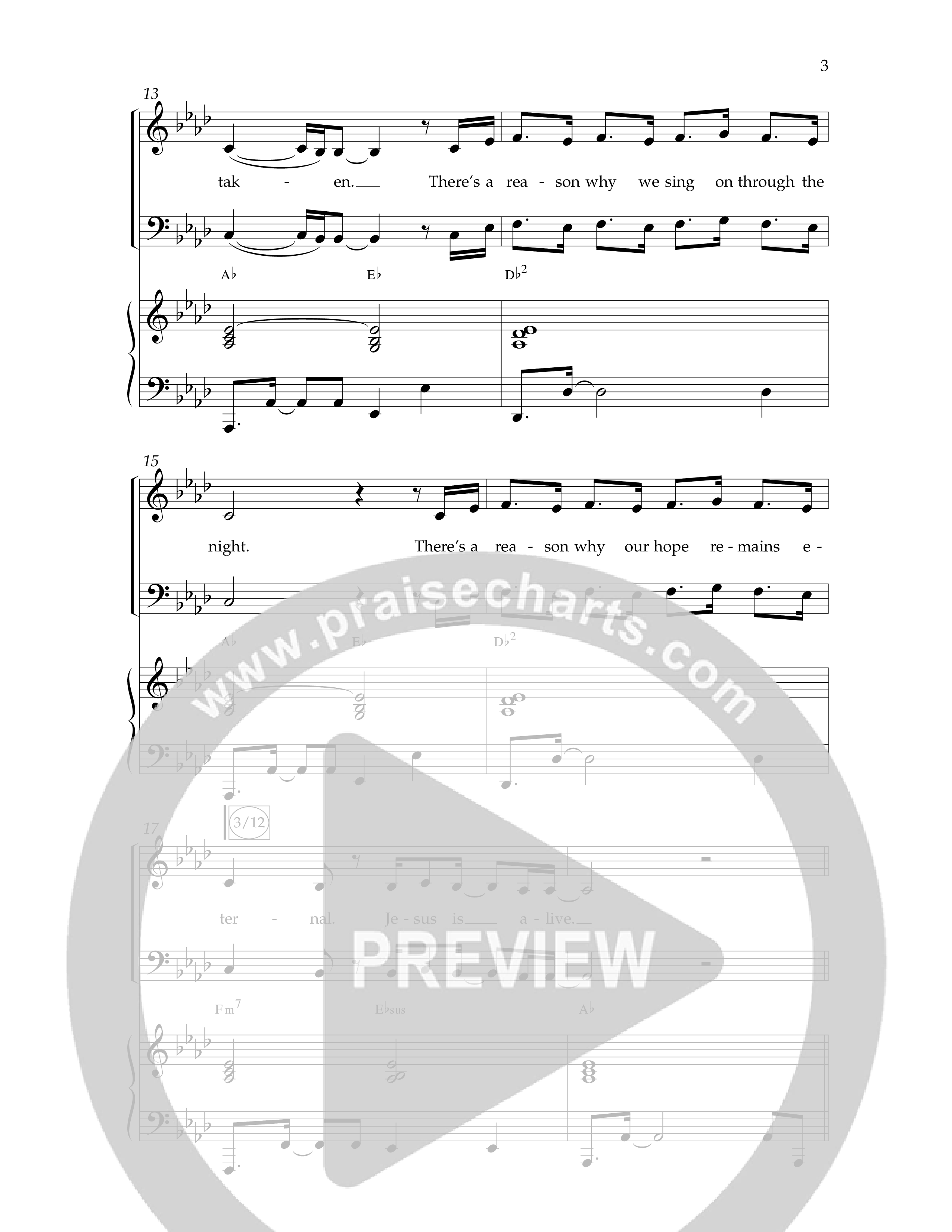 Praise The King (Choral Anthem SATB) Anthem (SATB/Piano) (Lifeway Choral / Arr. Phil Nitz)