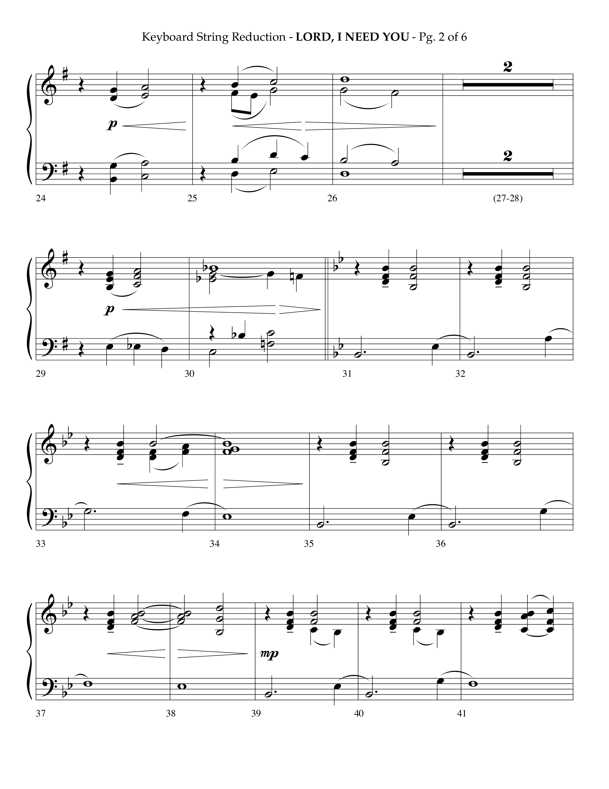 Lord I Need You (Choral Anthem SATB) String Reduction (Lifeway Choral / Arr. Phillip Keveren)