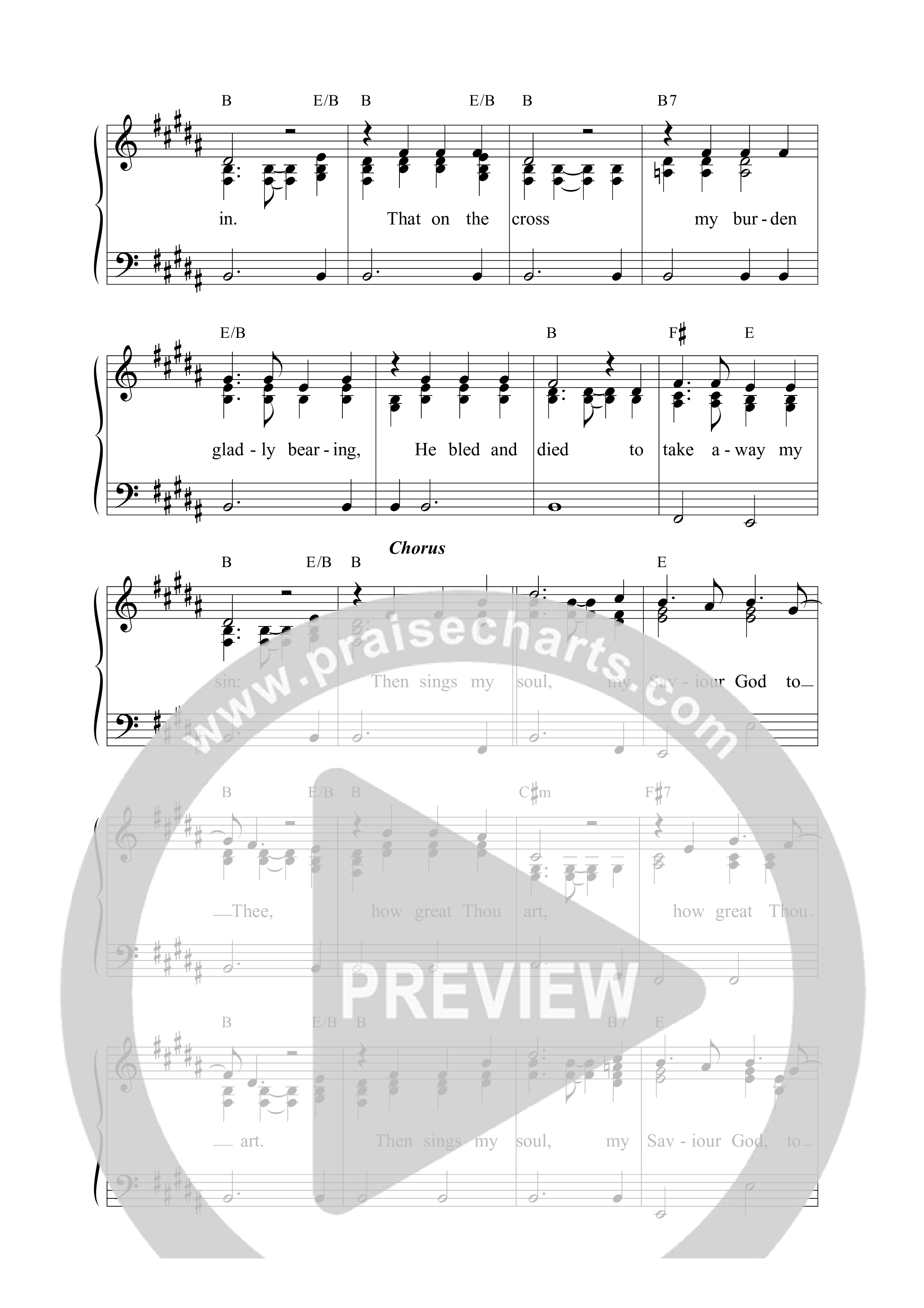 How Great Thou Art Lead Sheet Melody (Mission House)