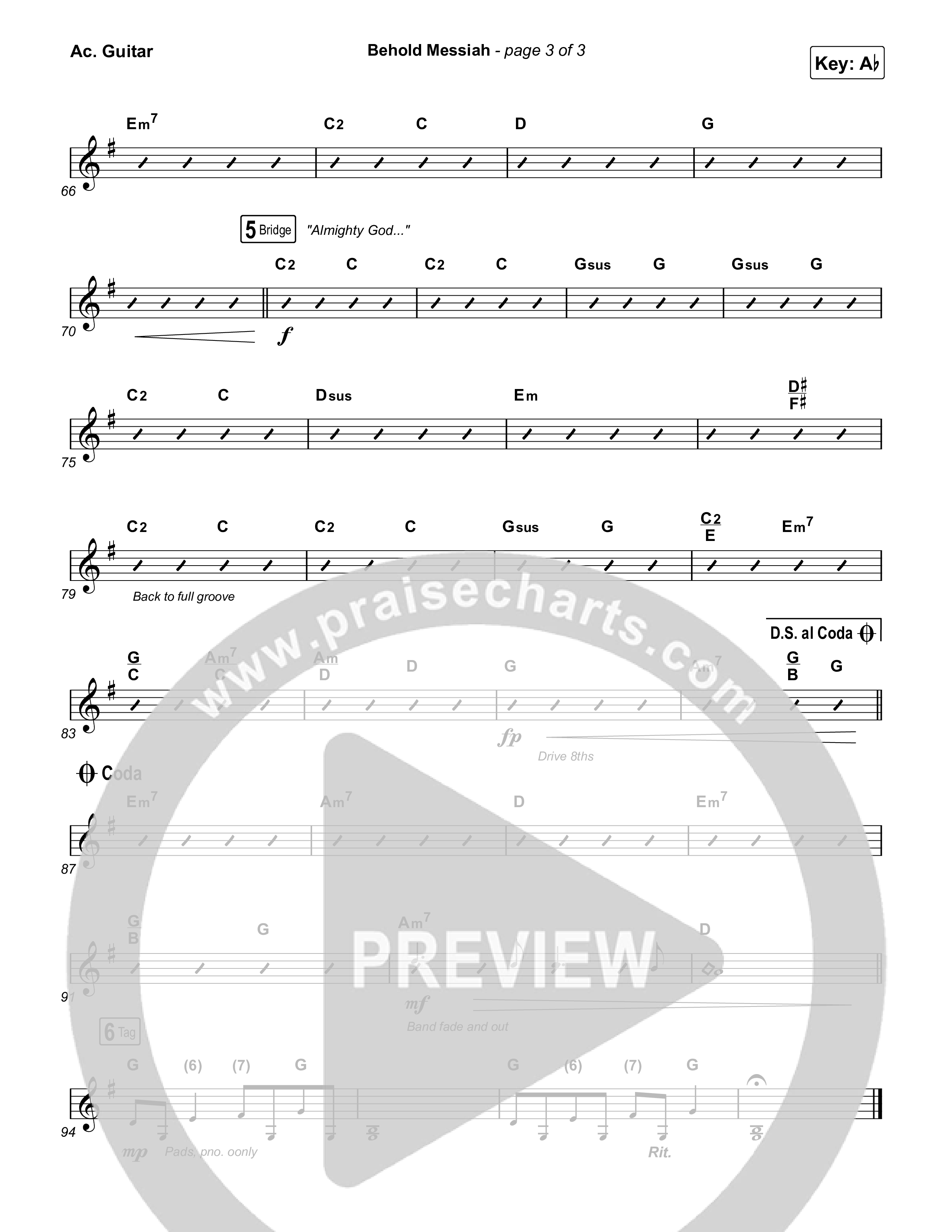 Behold Messiah Acoustic Guitar (River Valley Worship)