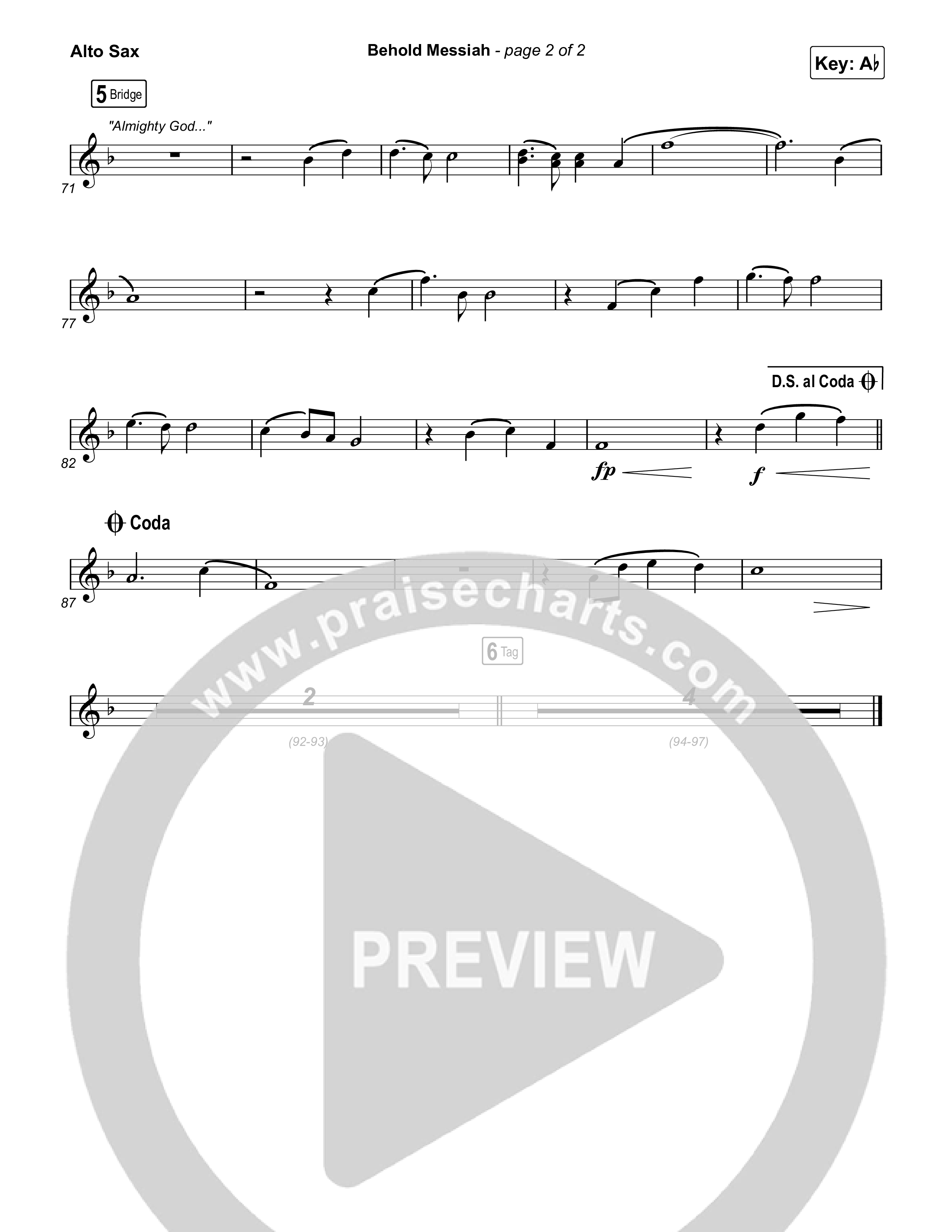 Behold Messiah Sax Pack (River Valley Worship)