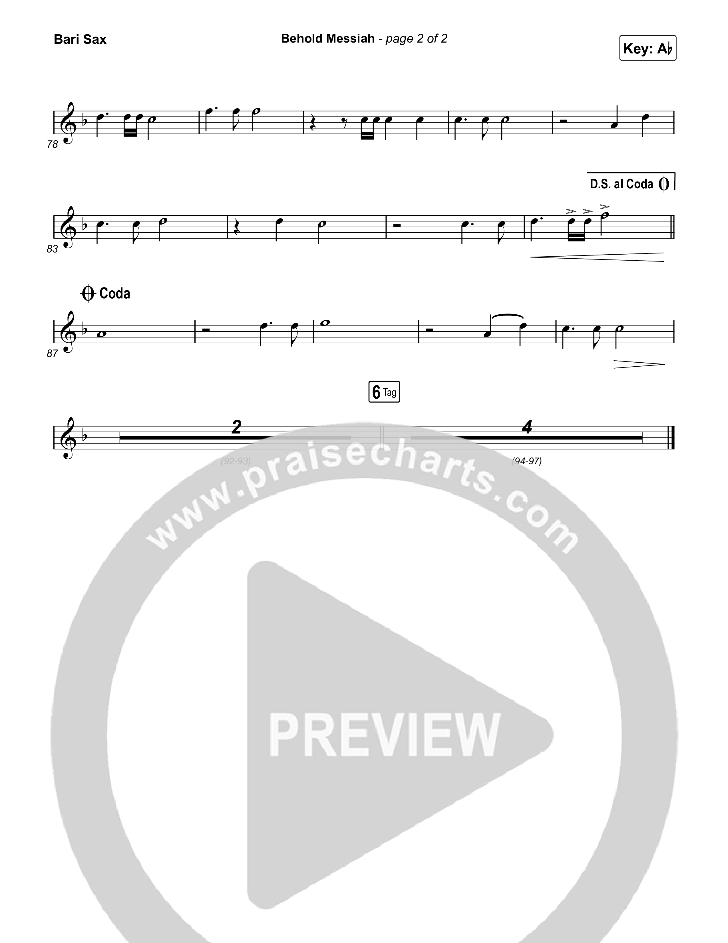 Behold Messiah Bari Sax (River Valley Worship)