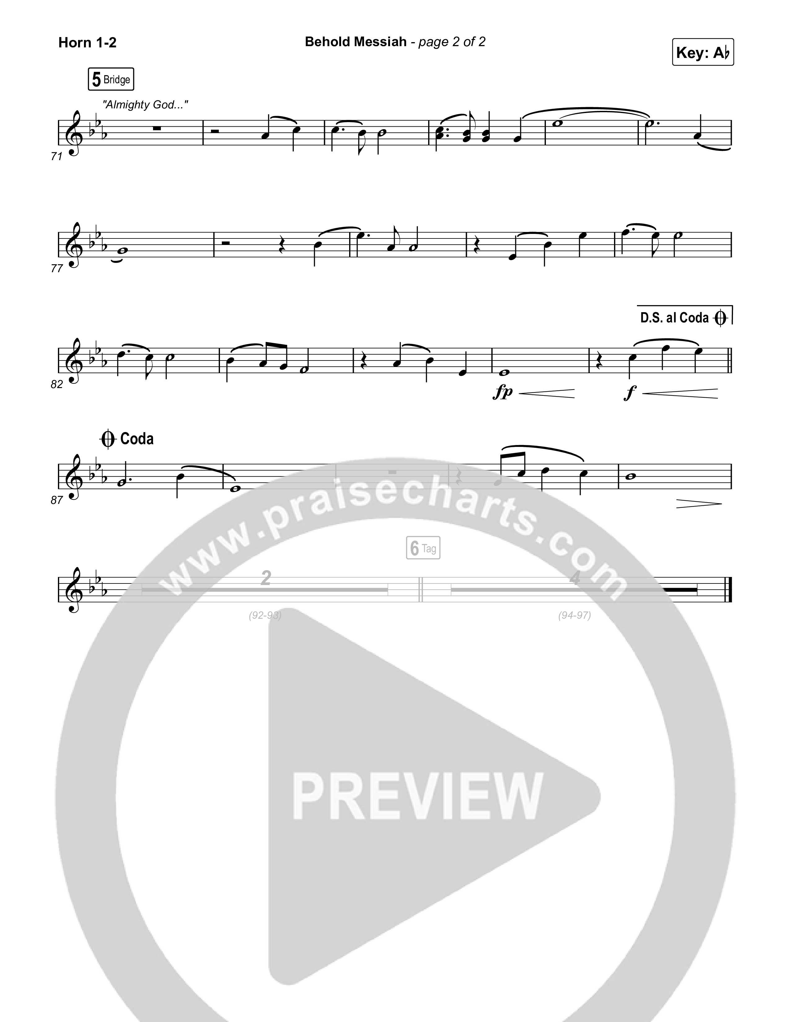 Behold Messiah Brass Pack (River Valley Worship)